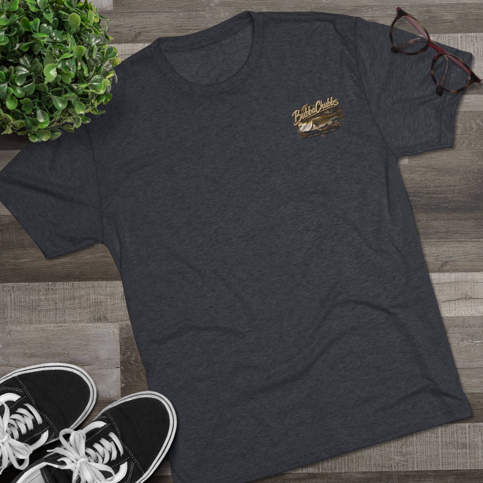 BubbaChubbs Bass Eli Minimalist Logo Tee — Adventure Outdoor Crew Shirt Printify