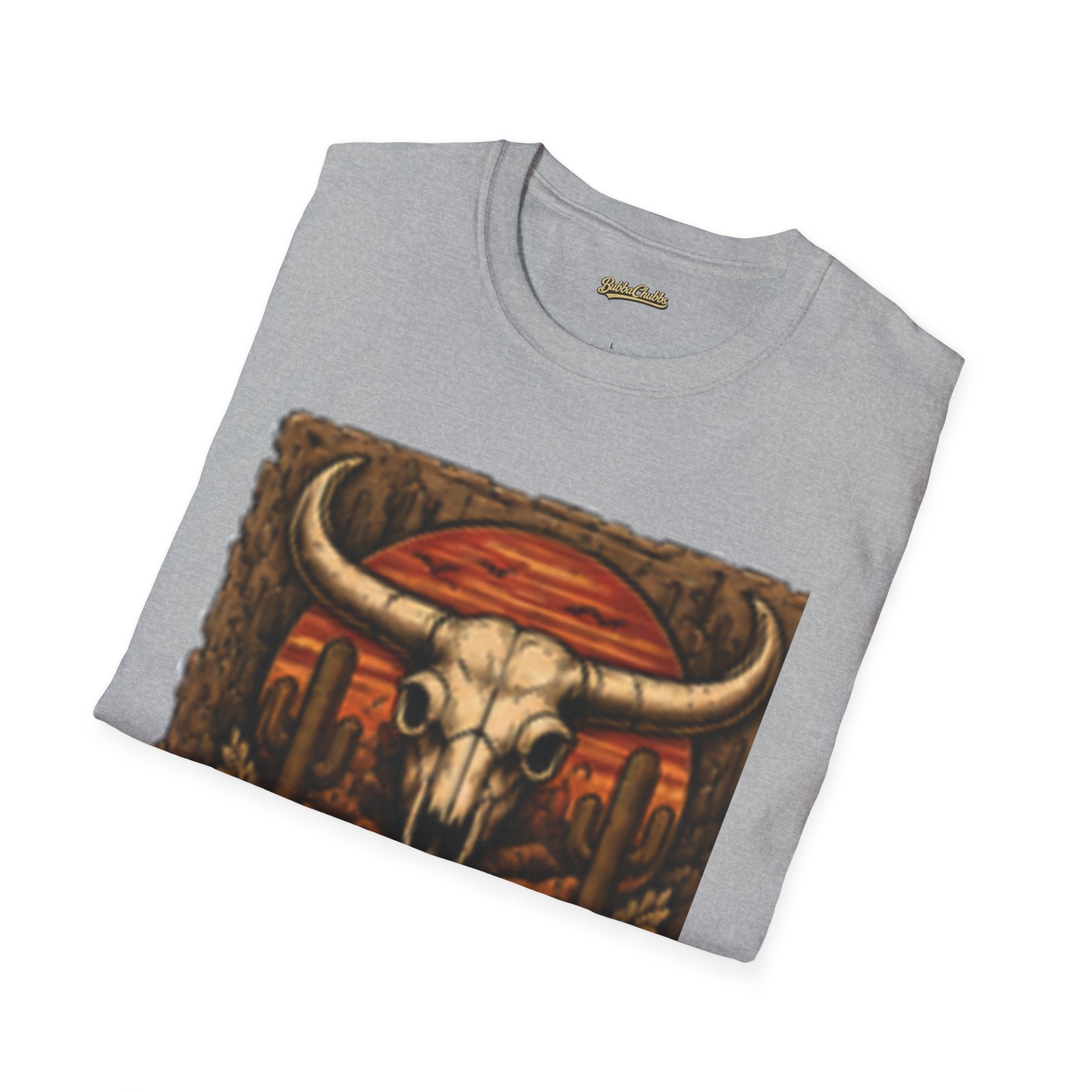 BubbaChubbs Desert Skull Logo T-Shirt New Printify