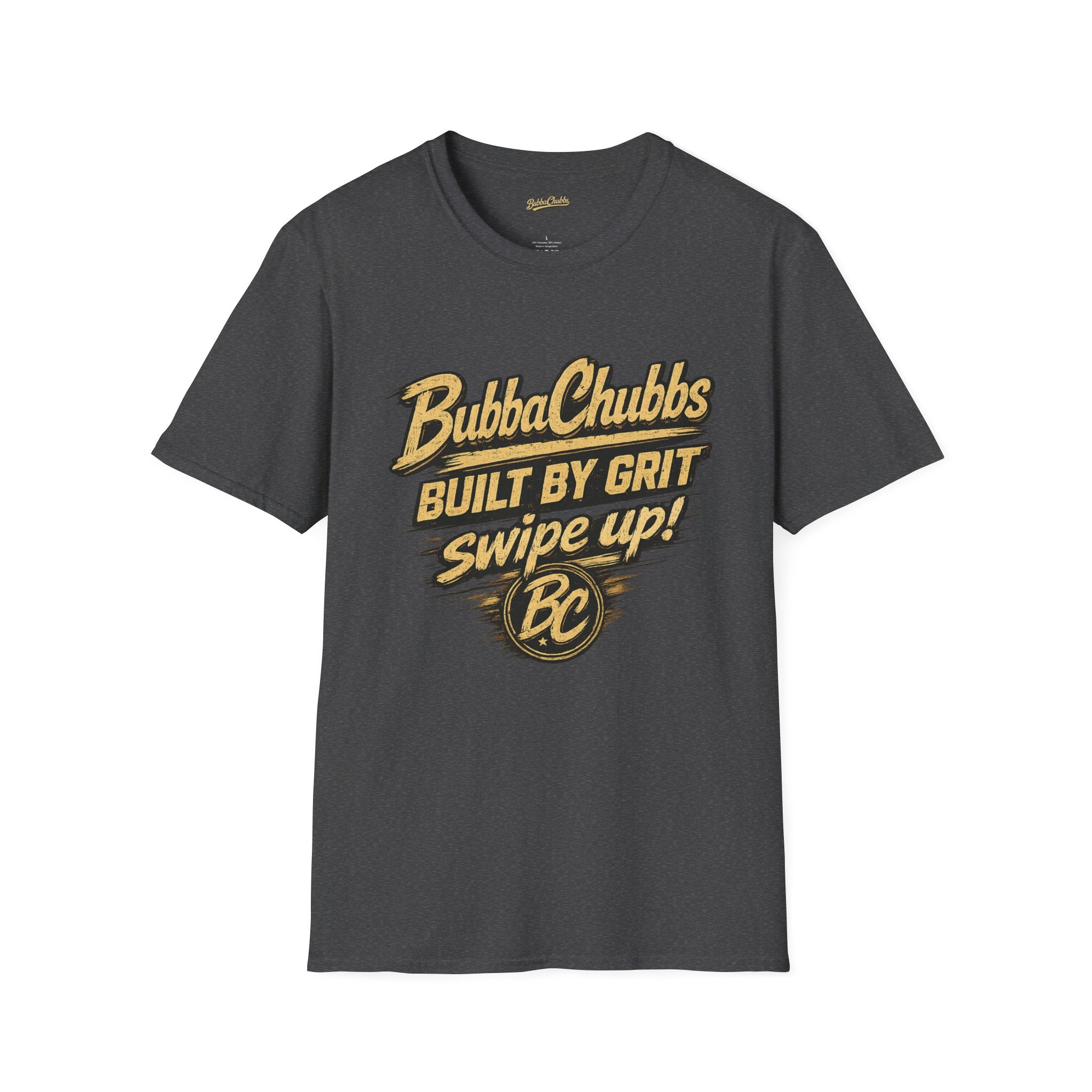 BubbaChubbs Back Grit Front Graphic Tee Printify