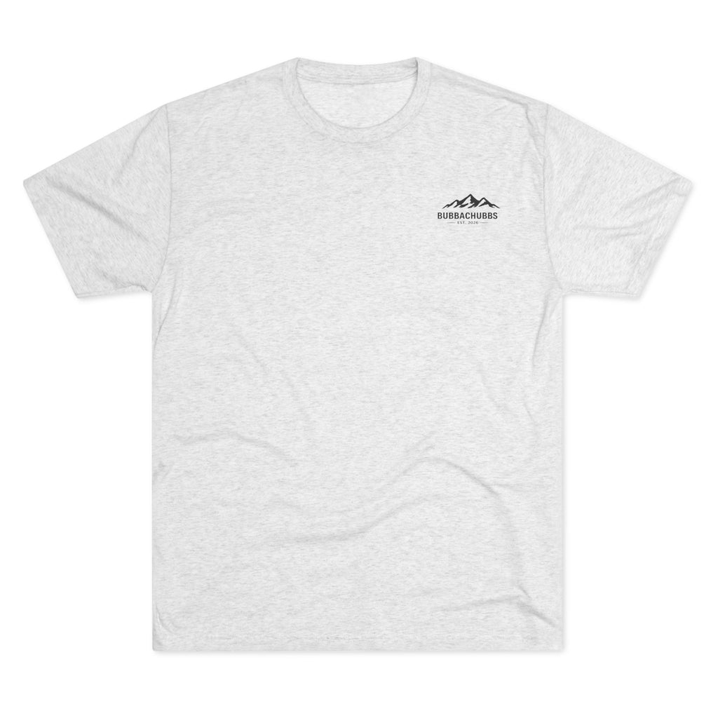 BubbaChubbs Mountains Minimalist Logo Tee — Adventure Outdoor Crew Shirt - BubbaChubbs Brand