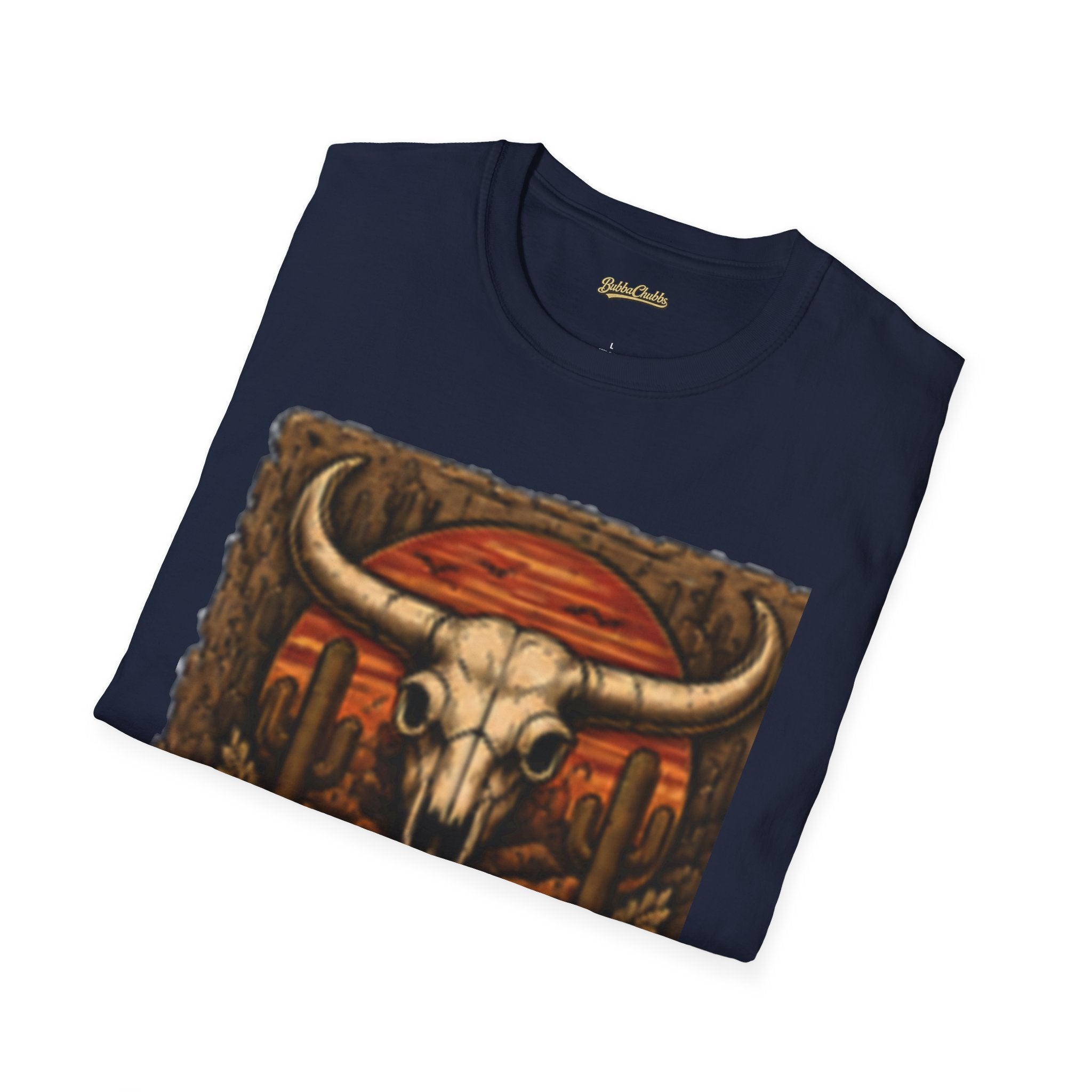 BubbaChubbs Desert Skull Logo T-Shirt New Printify