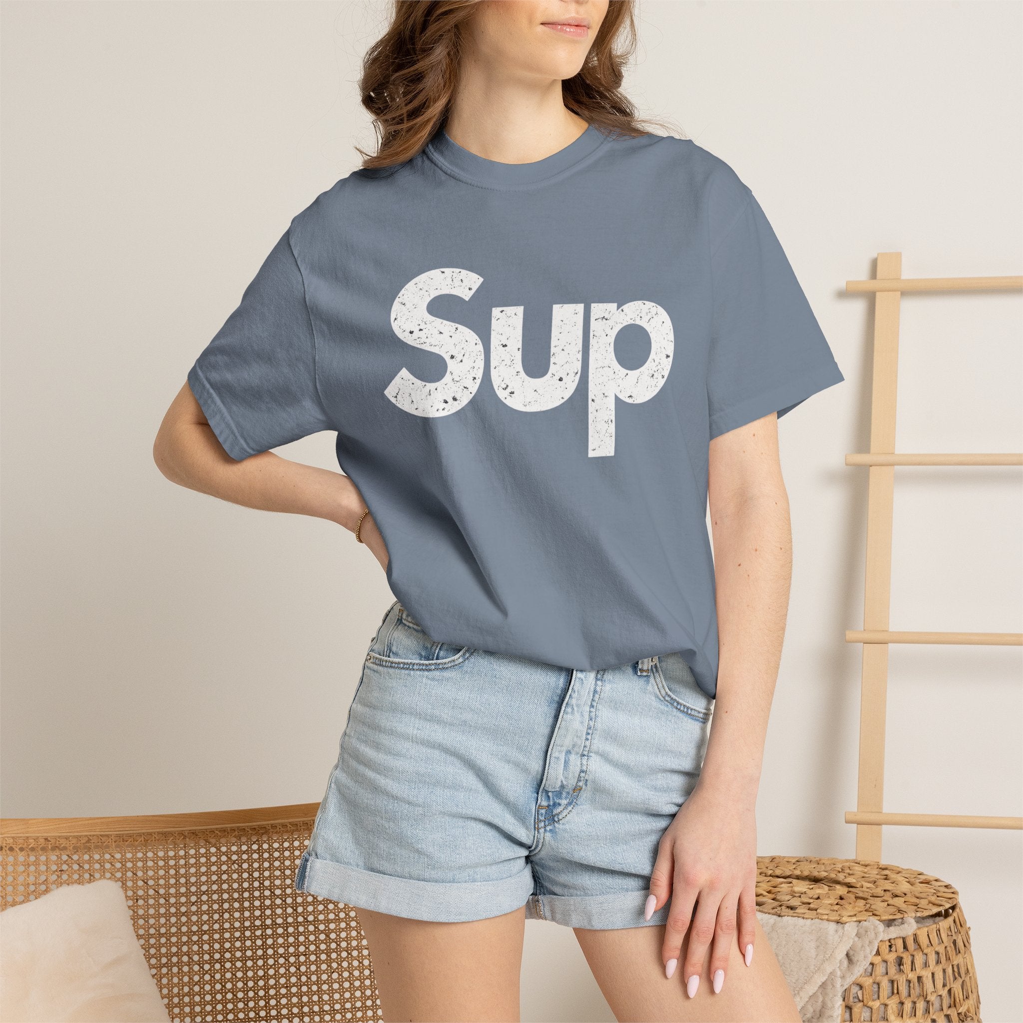 BubbaChubbs Sup White Lettering Tee - BubbaChubbs Brand