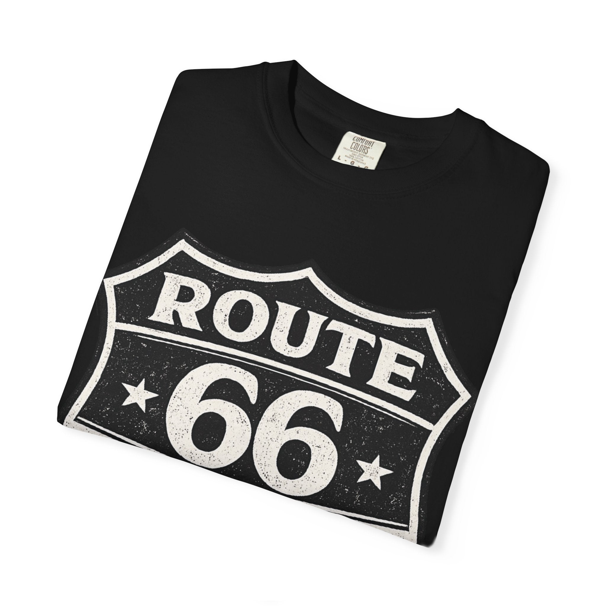 BubbaChubbs Dogs Tats Travel Route 66 Tee Printify