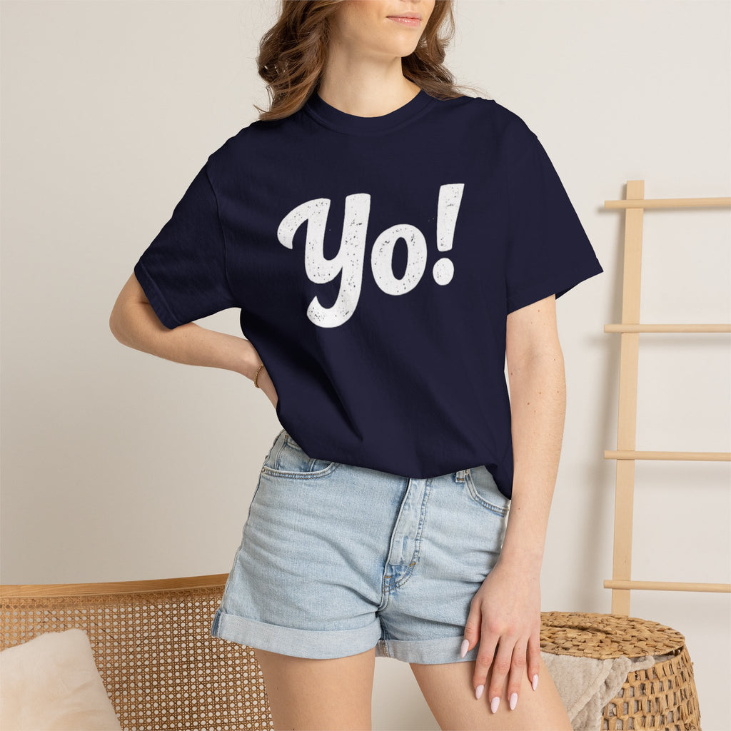 BubbaChubbs Yo! White Lettering Tee - BubbaChubbs Brand