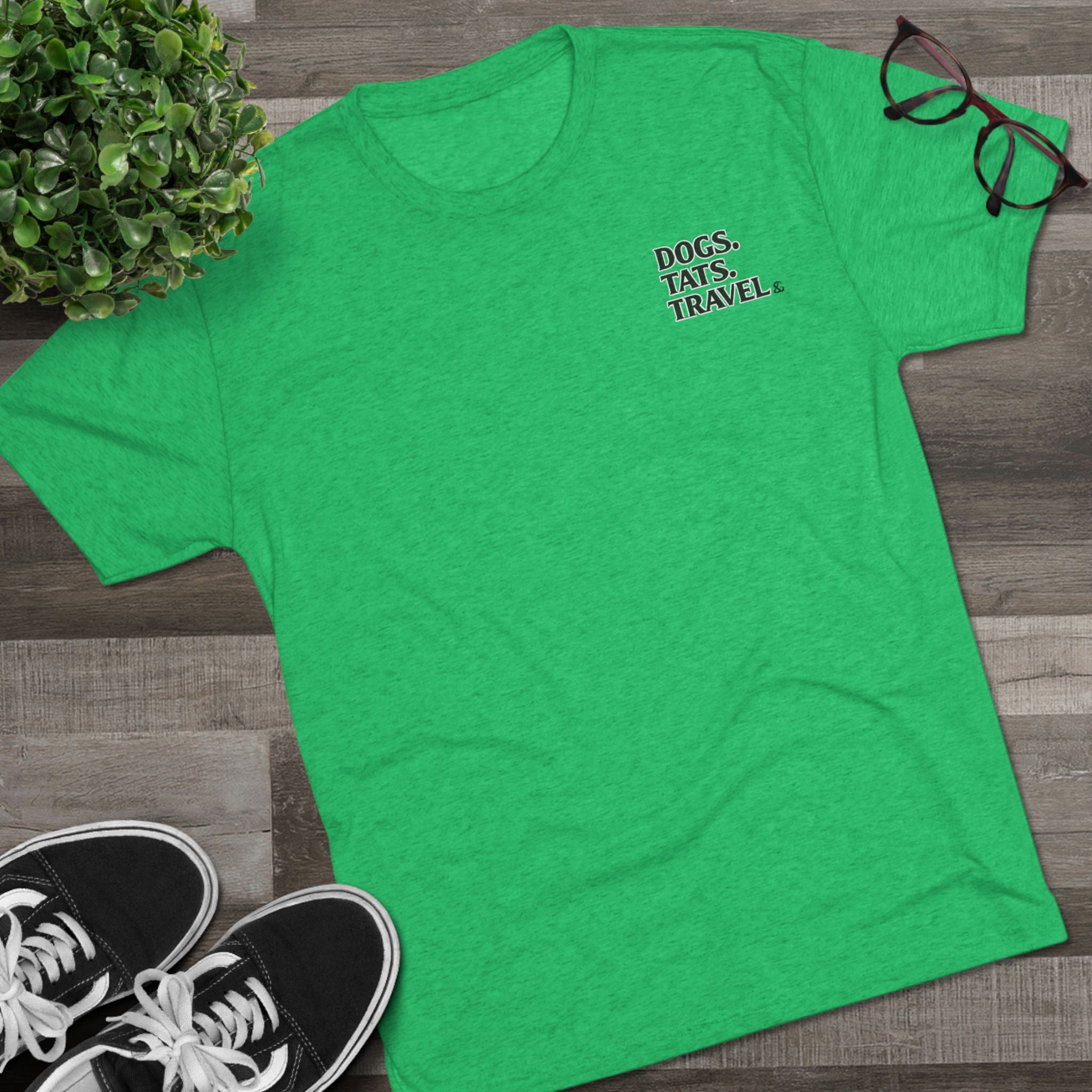 BubbaChubbs Mountains Minimalist Dogs Tats Travel — Adventure Outdoor Crew Shirt - BubbaChubbs Brand