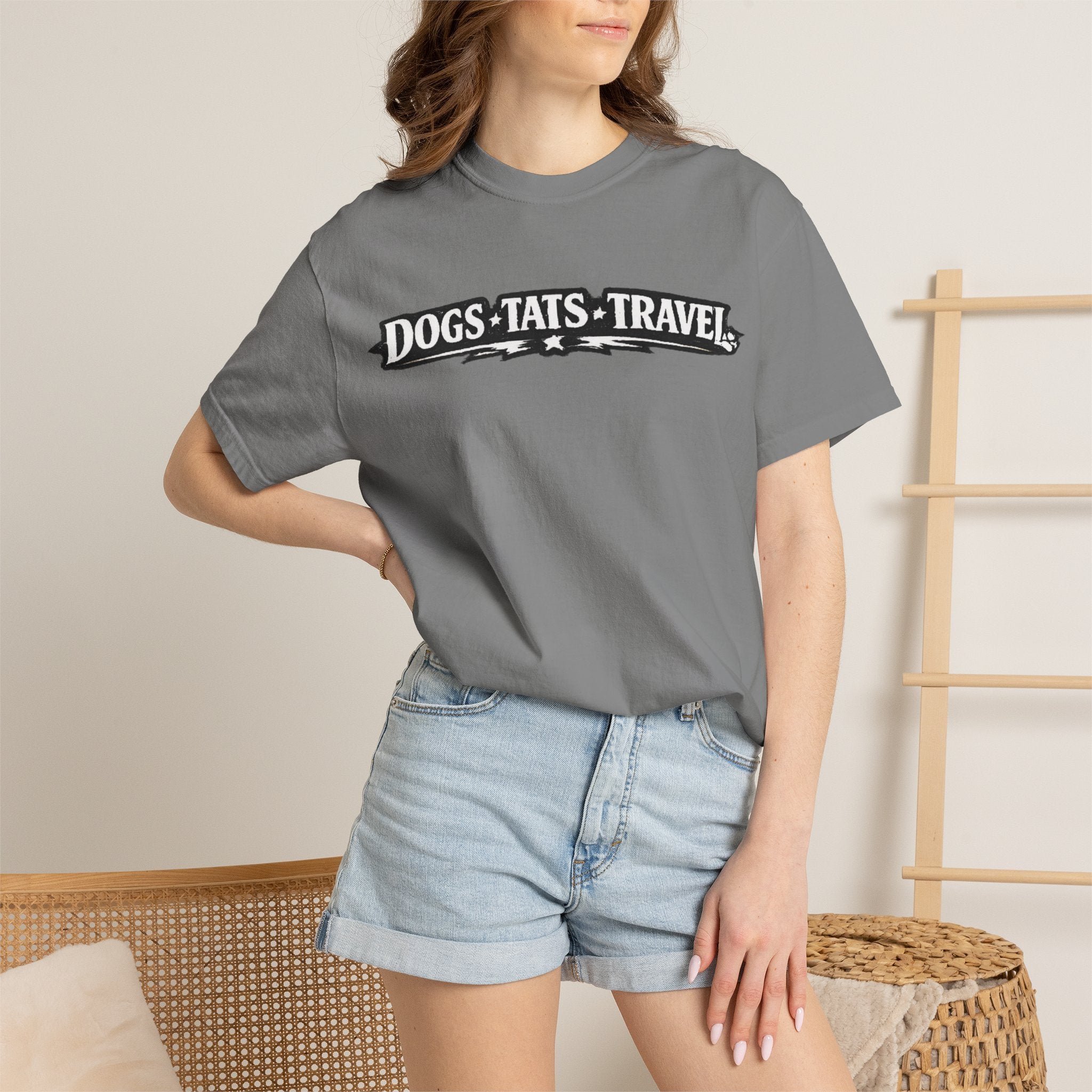 BubbaChubbs Dogs Tats Travel Chill Tee Printify