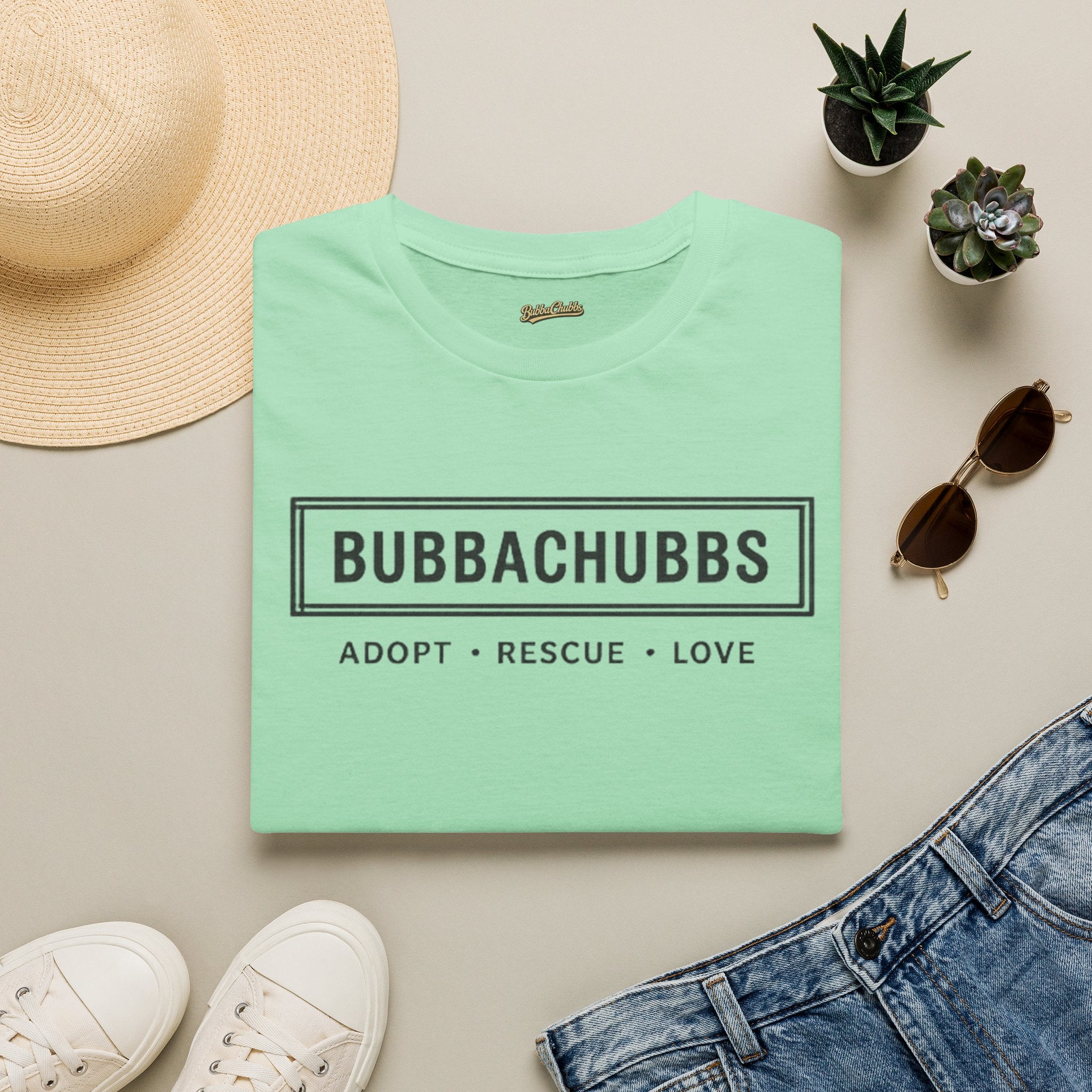 BubbaChubbs Adopt Rescue and Love Tee Printify
