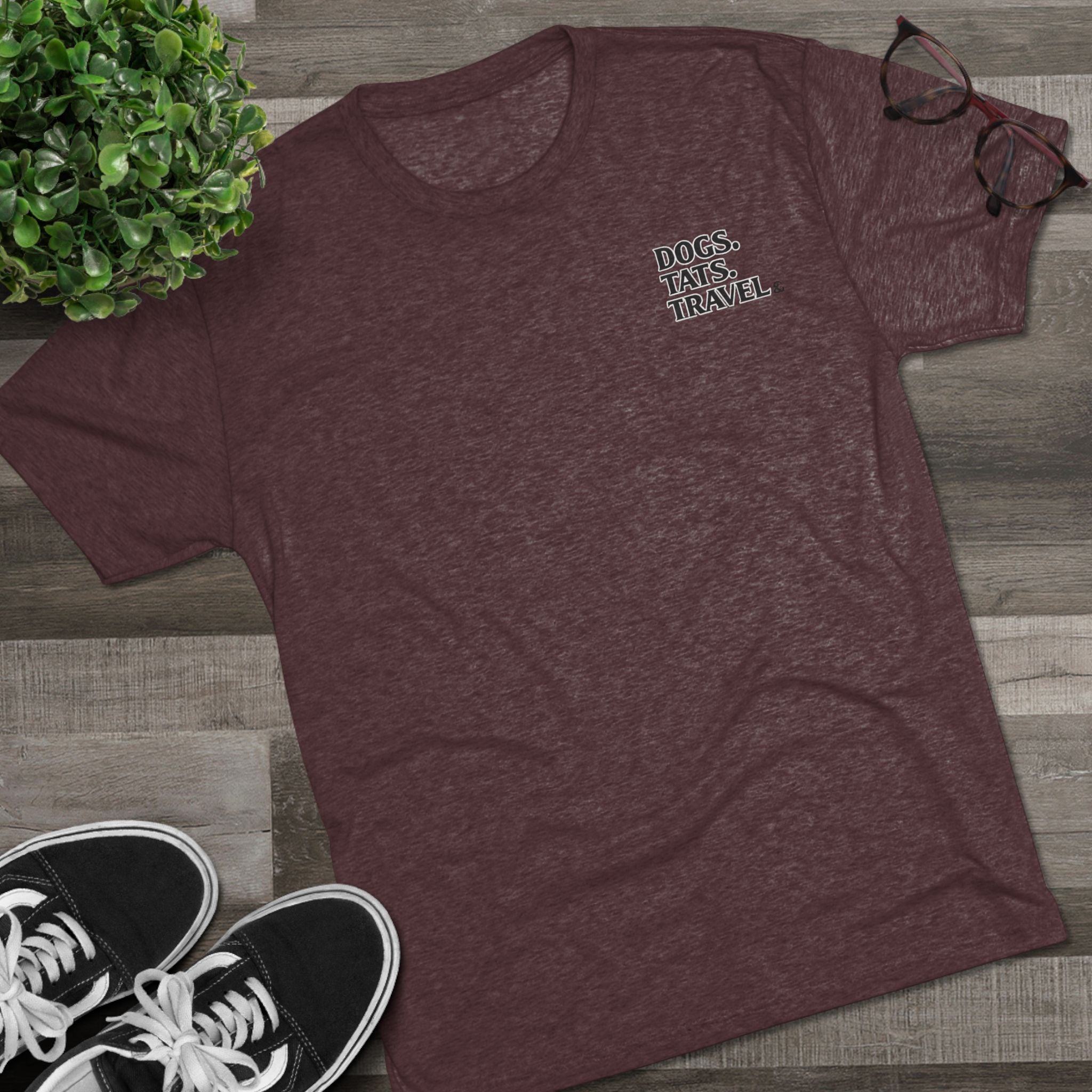 BubbaChubbs Mountains Minimalist Dogs Tats Travel — Adventure Outdoor Crew Shirt - BubbaChubbs Brand