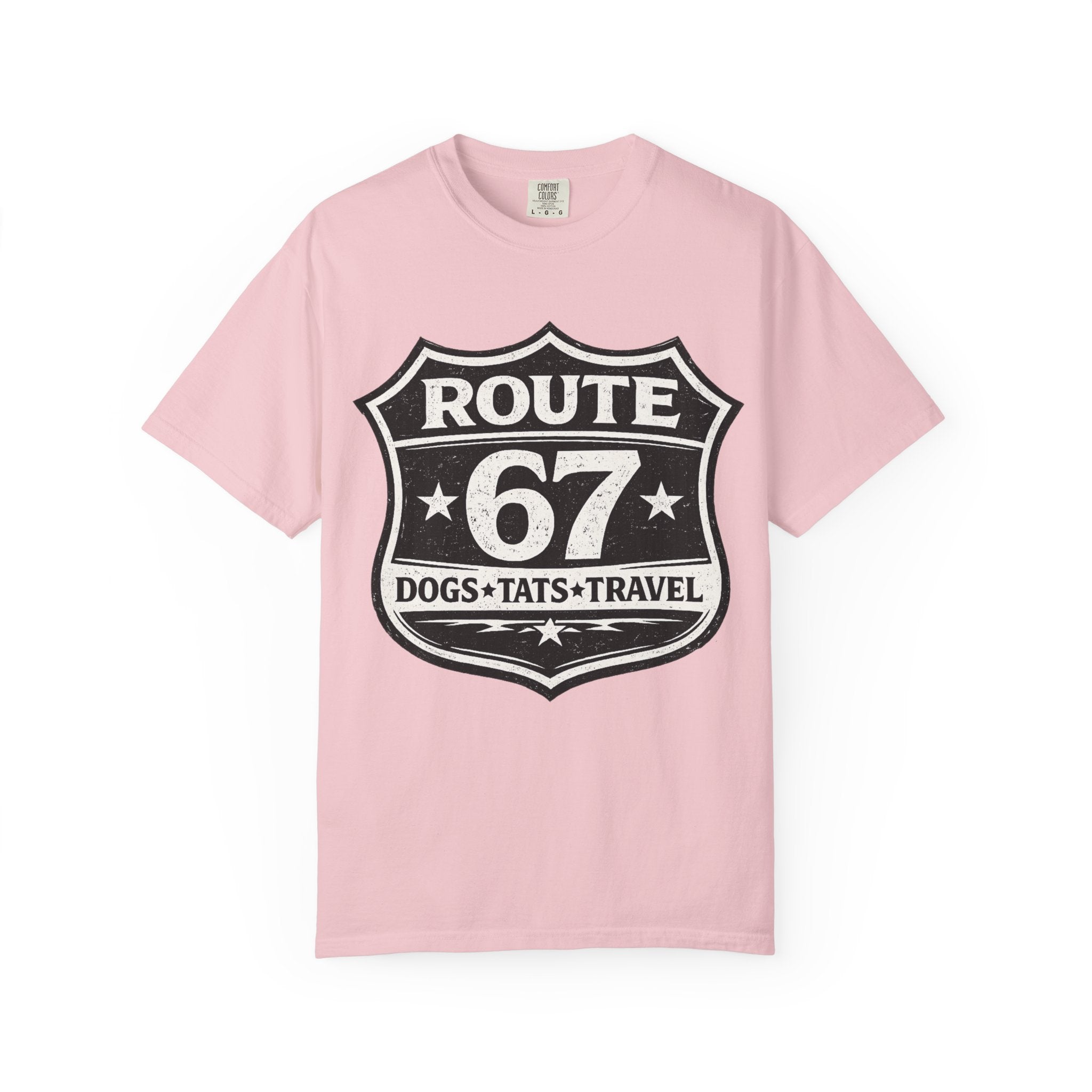 BubbaChubbs Dogs Tats Travel 67 LoL Simple Tee - BubbaChubbs Brand