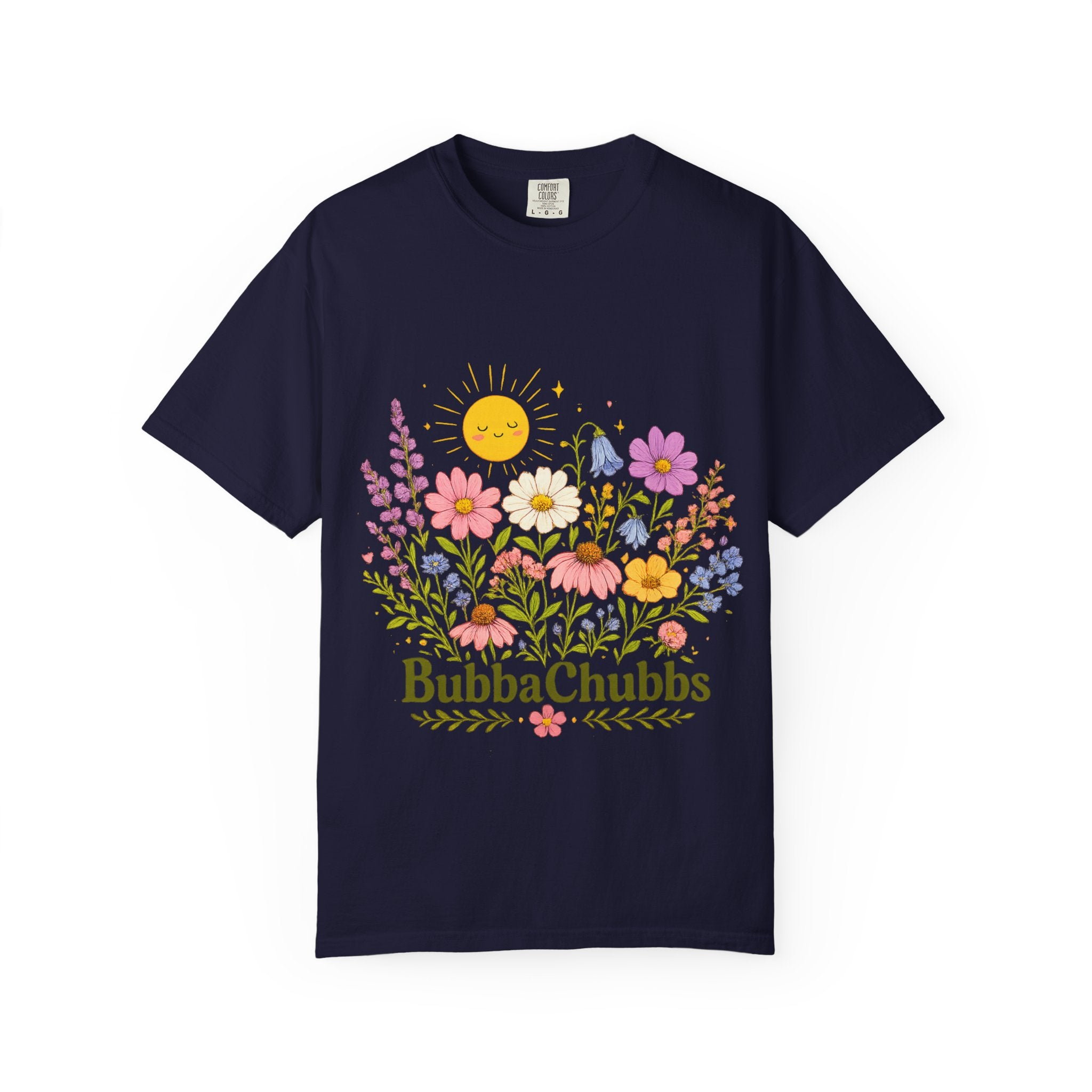 BubbaChubbs Sun Floral Style Tee - BubbaChubbs Brand