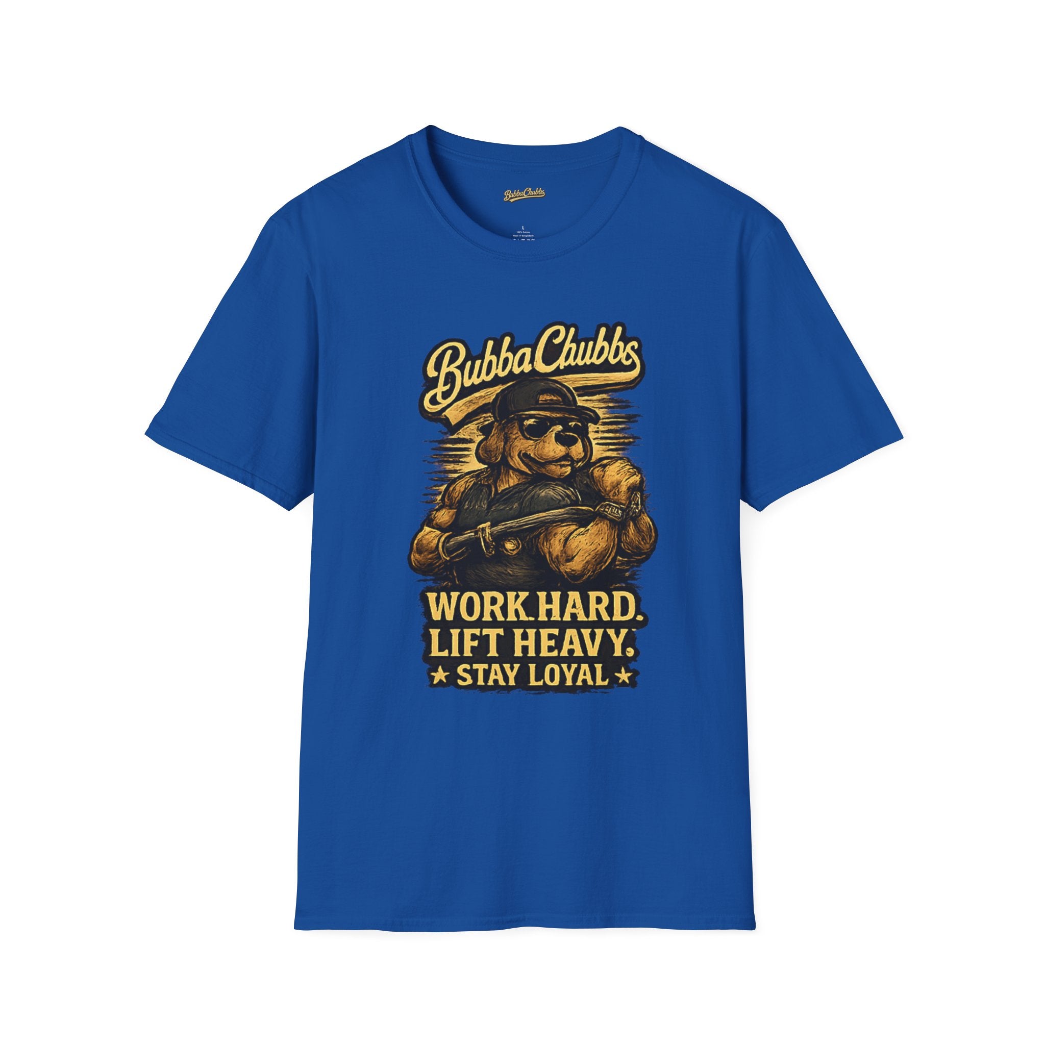 Work Hard Lift Heavy Graphic Tee | BubbaChubbs Gym T-Shirt