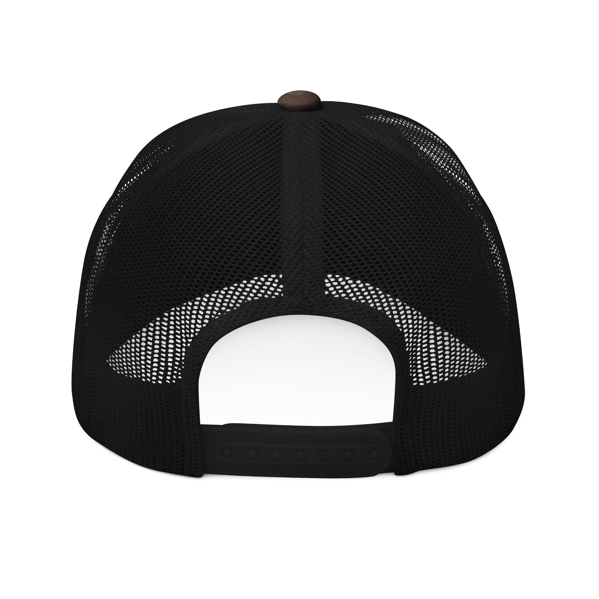 Camo Trucker Hat — Embroidered Woodland Cap for Outdoor & Casual Wear Printify