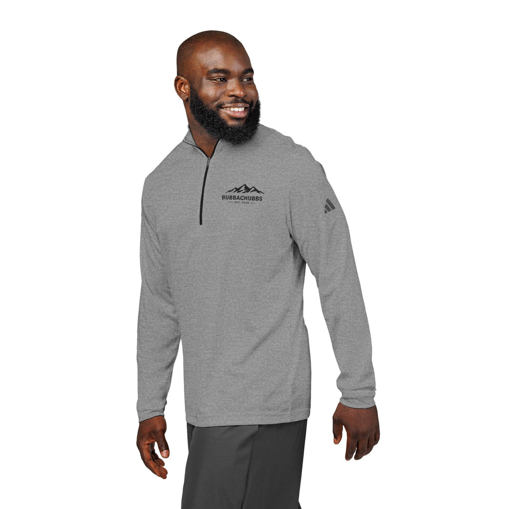 Embroidered Quarter-Zip Pullover — Mountain Logo Performance Top