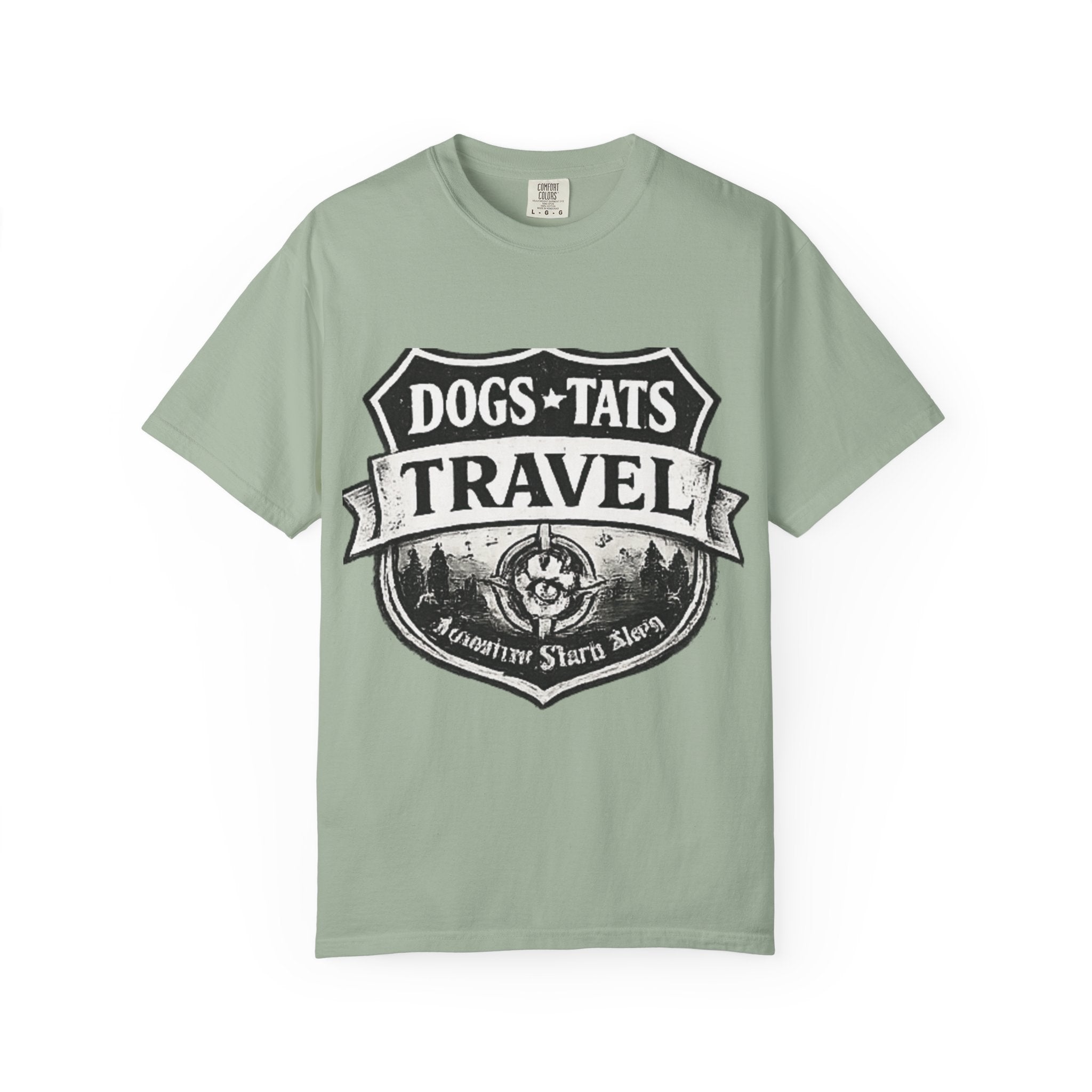 BubbaChubbs Dogs Tats Travel Simple Tee - BubbaChubbs Brand
