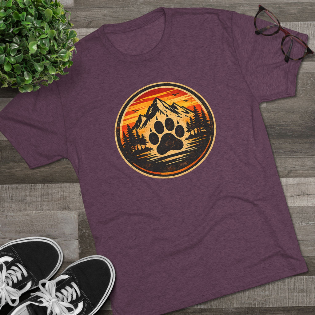 BubbaChubbs Mountains Paw — Adventure Outdoor Crew Shirt - BubbaChubbs Brand
