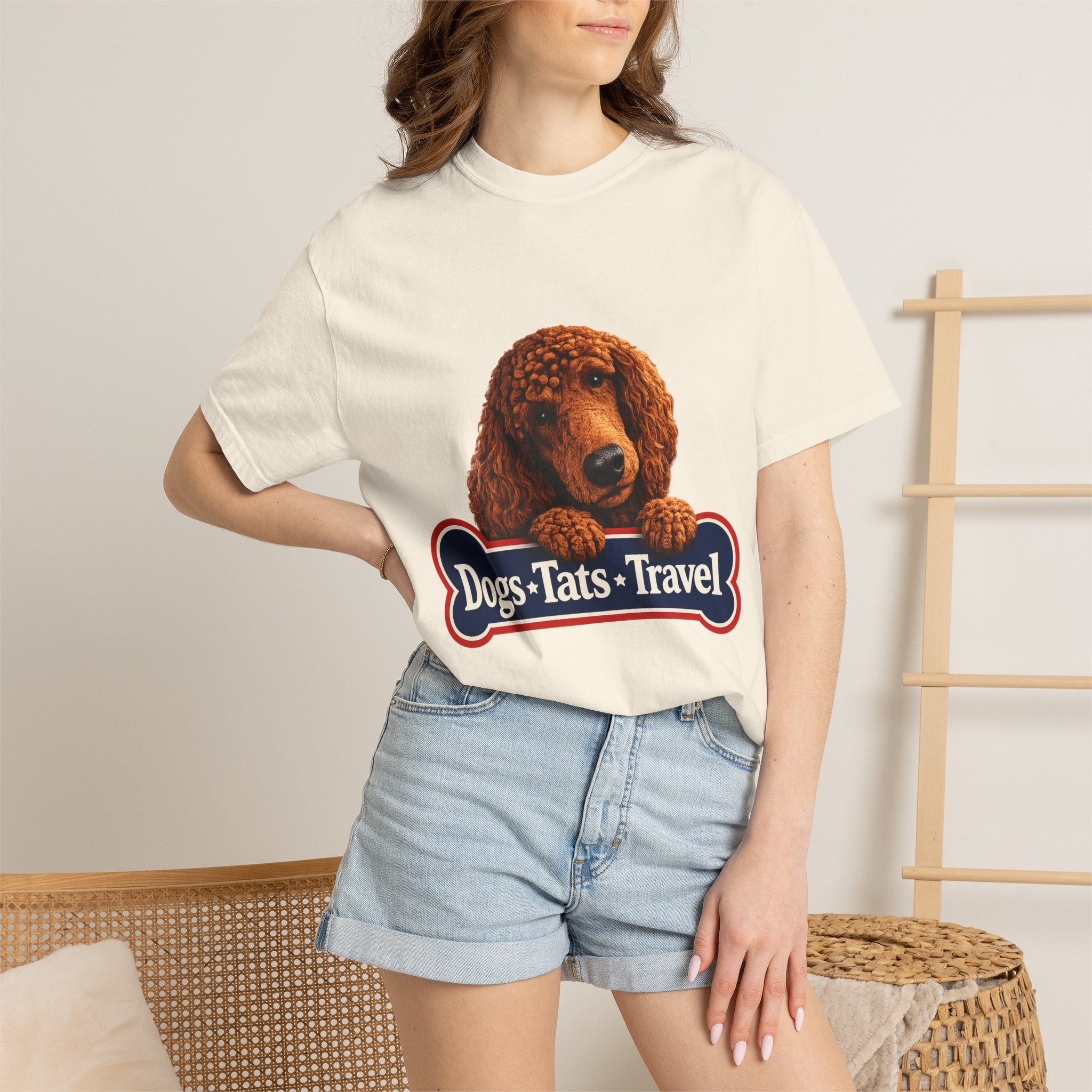 BubbaChubbs Dogs Tats Travel with Dog Wording Tee Printify