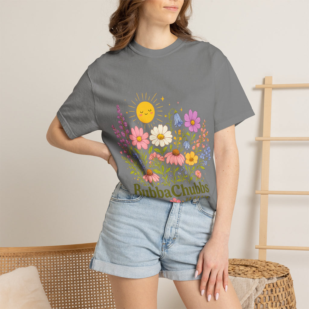 BubbaChubbs Sun Floral Style Tee Printify