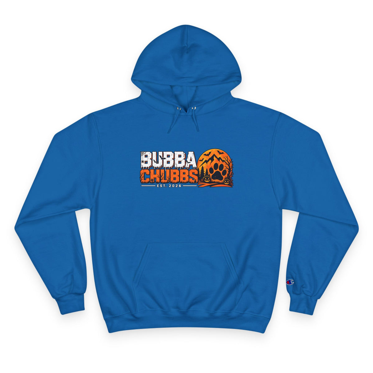 Champion Hoodie — BubbaChubbs Dog Sunset Graphic Hoodie