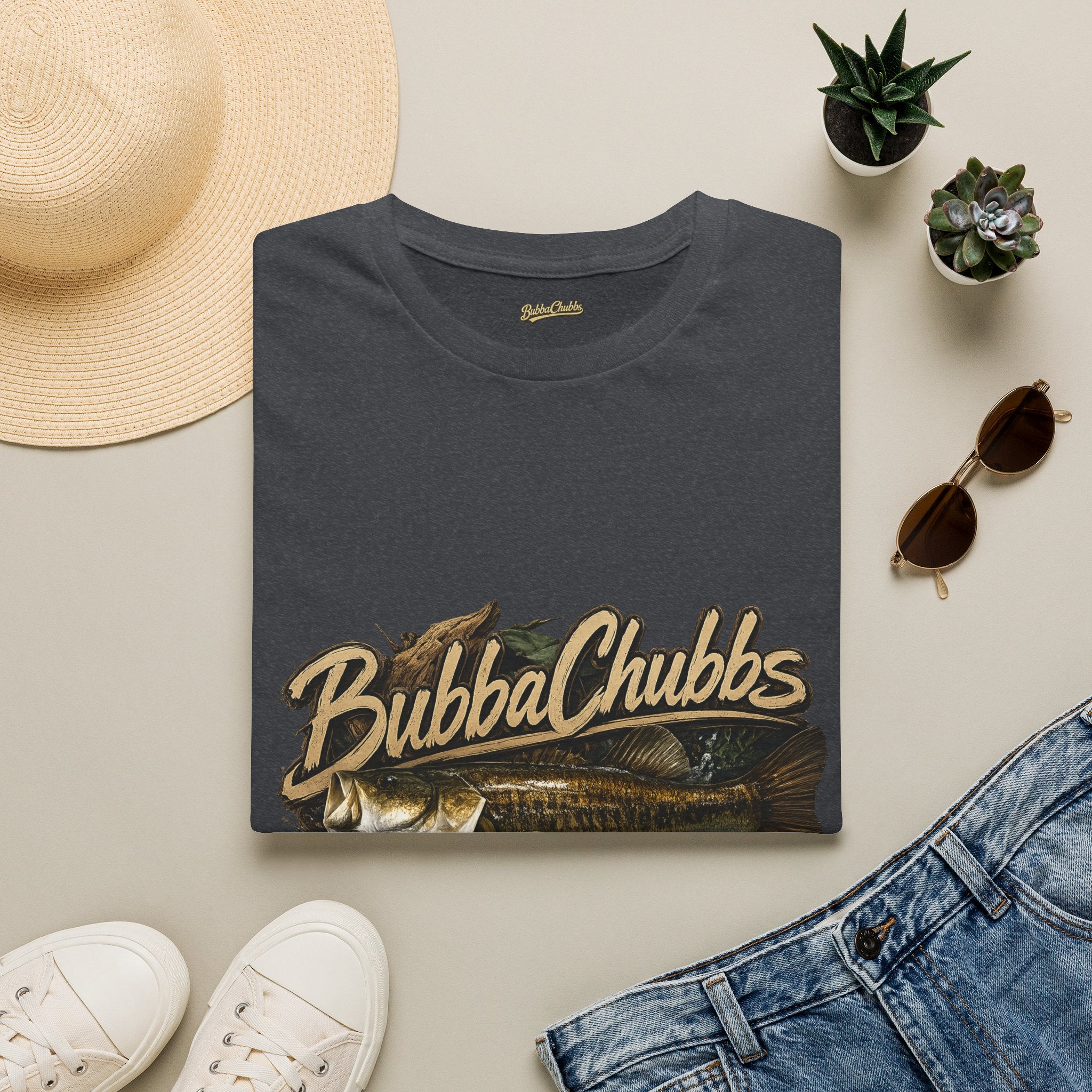 BubbaChubbs Gone Fishing Graphic Tee Printify