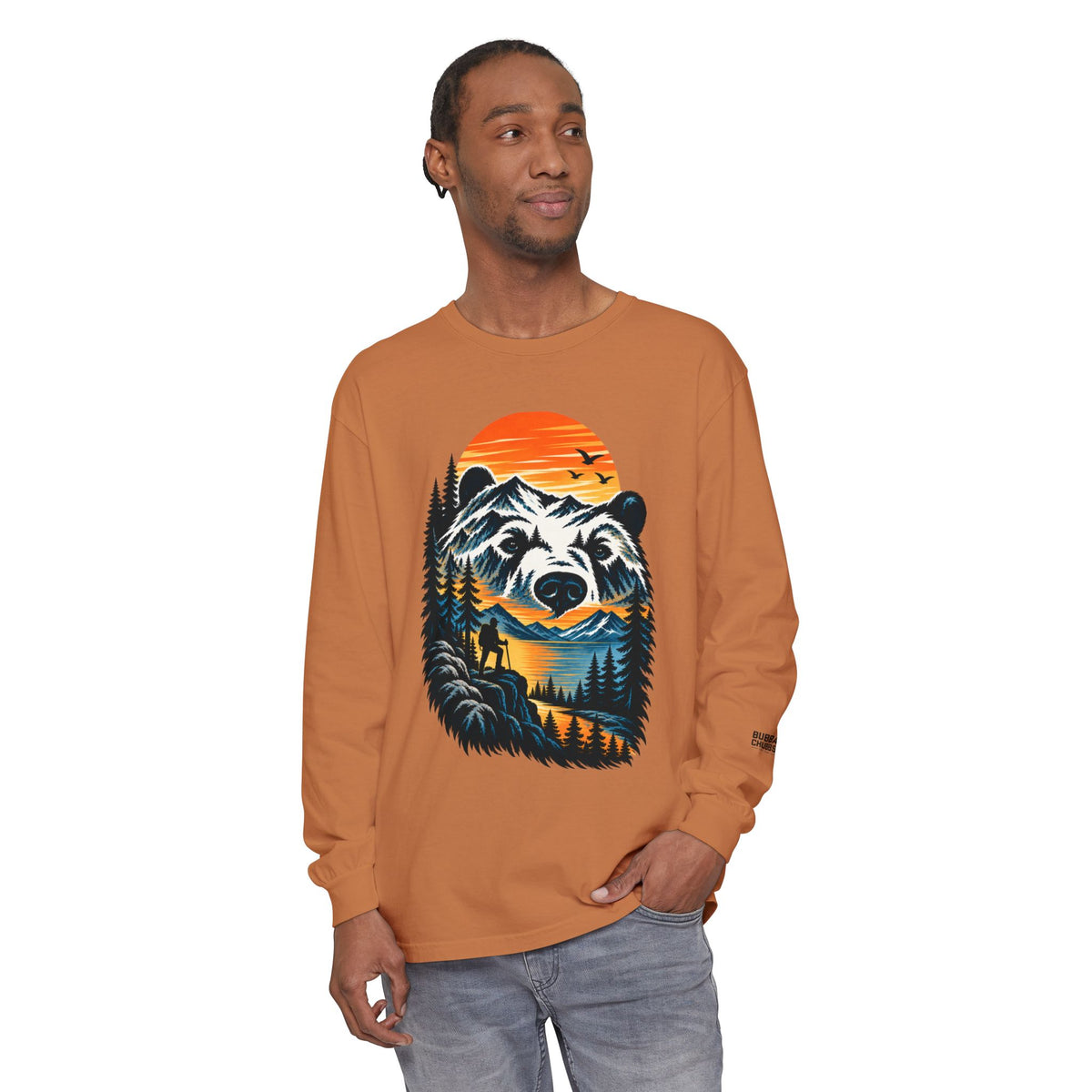 Bear Sunset Long Sleeve Tee