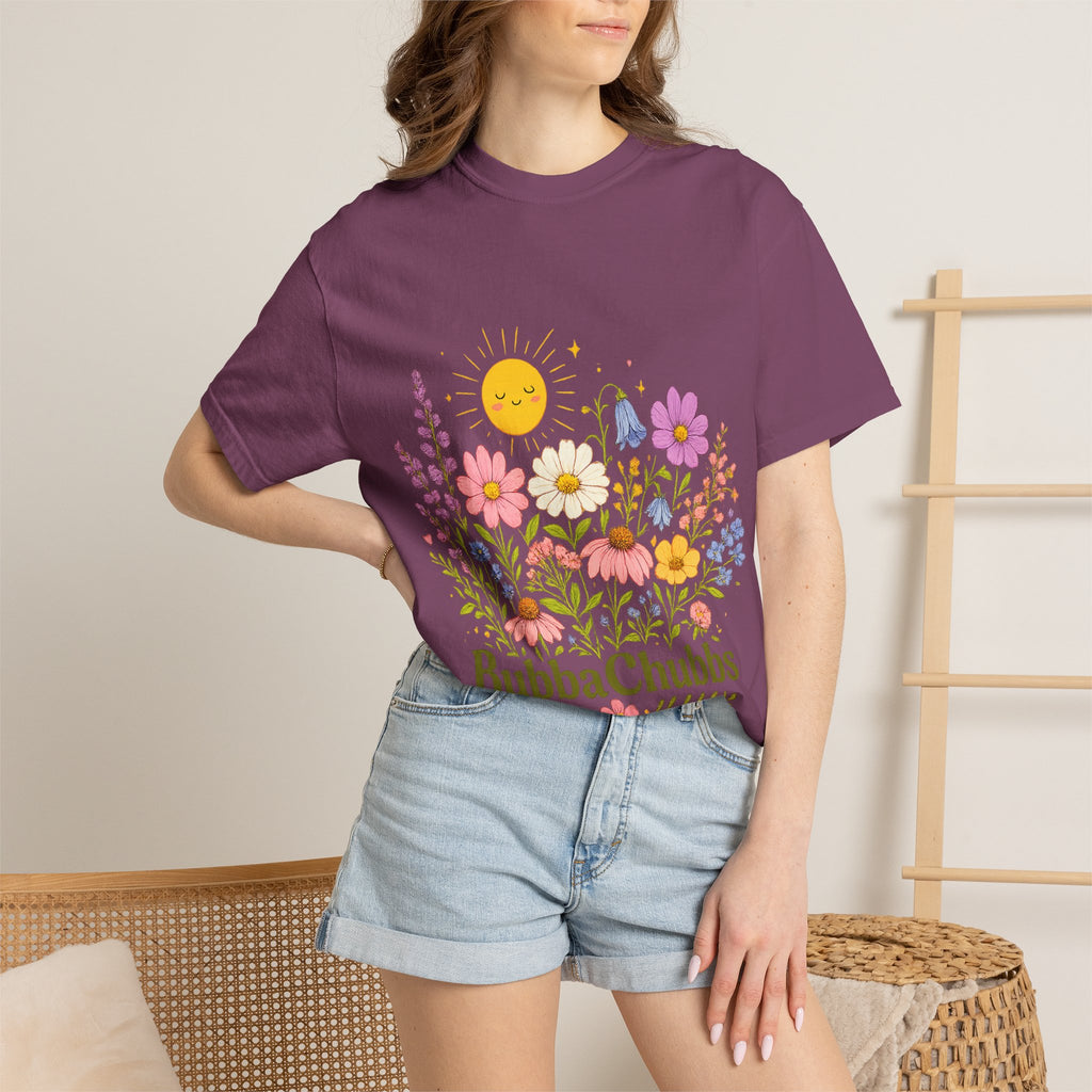 BubbaChubbs Sun Floral Style Tee Printify