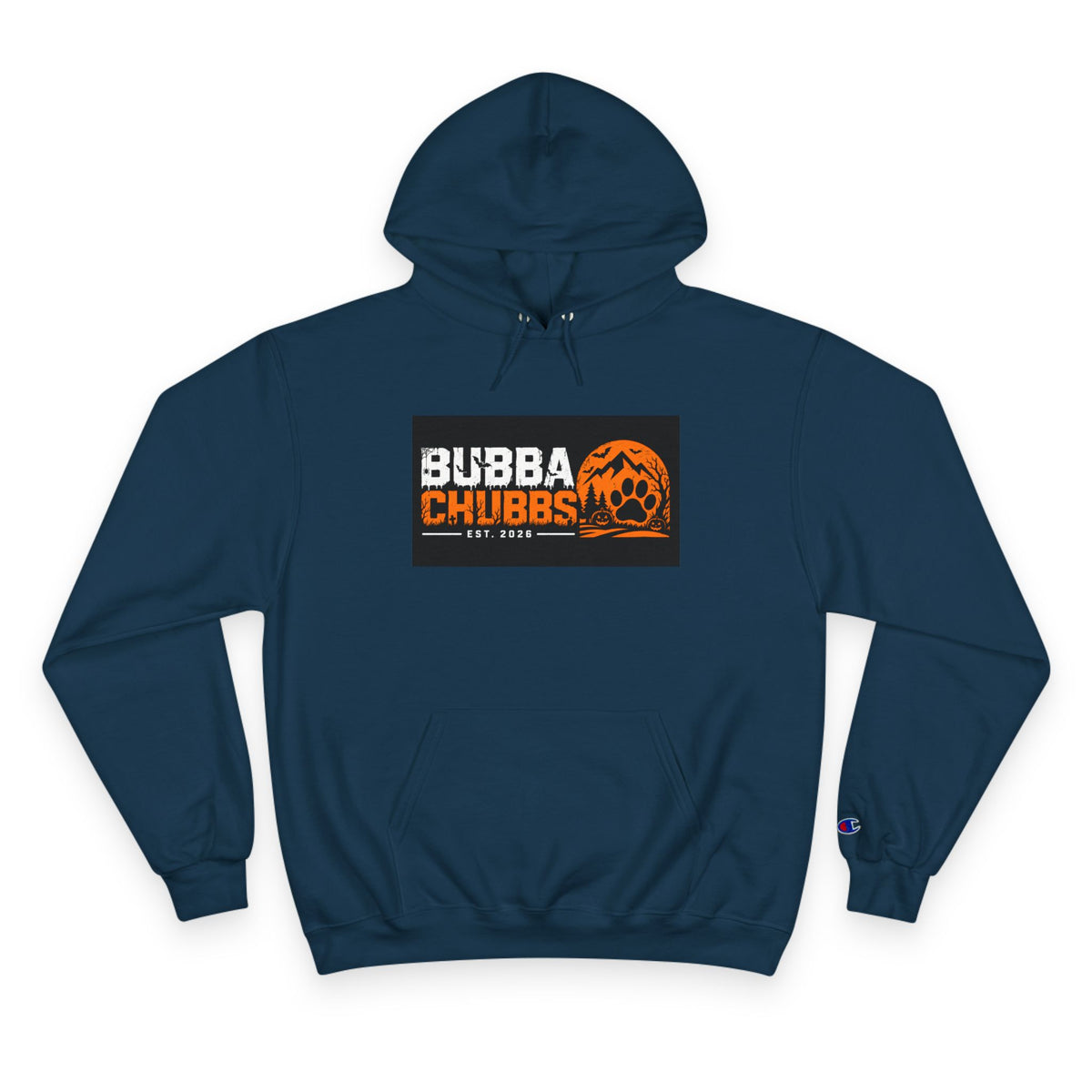 Halloween BubbaChubbs Paw Logo Champion Hoodie