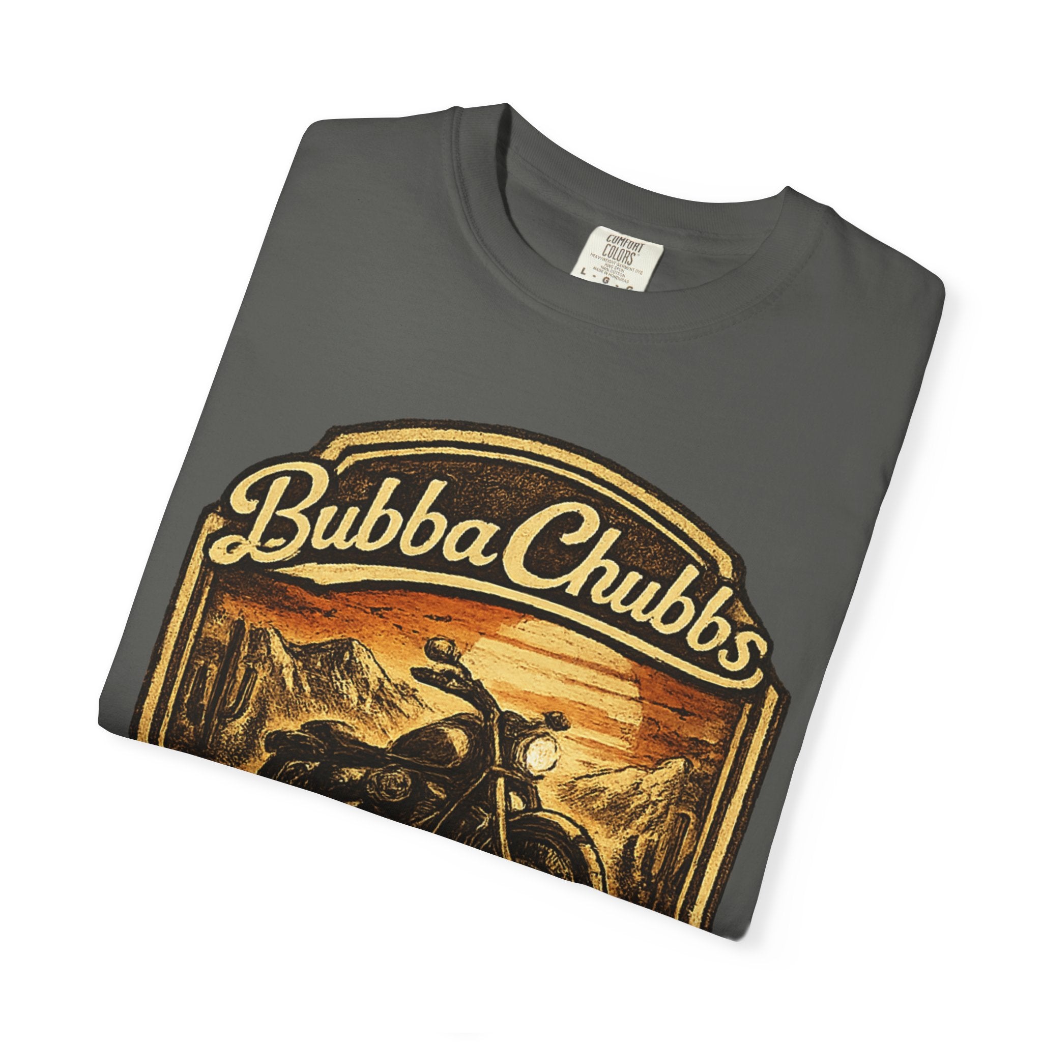 Motorcycle Garage Graphic Tee | BubbaChubbs Biker T-Shirt