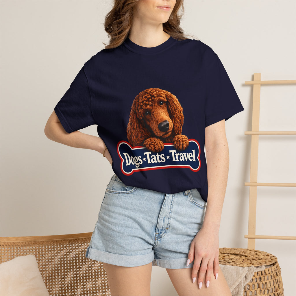 BubbaChubbs Dogs Tats Travel with Dog Wording Tee Printify
