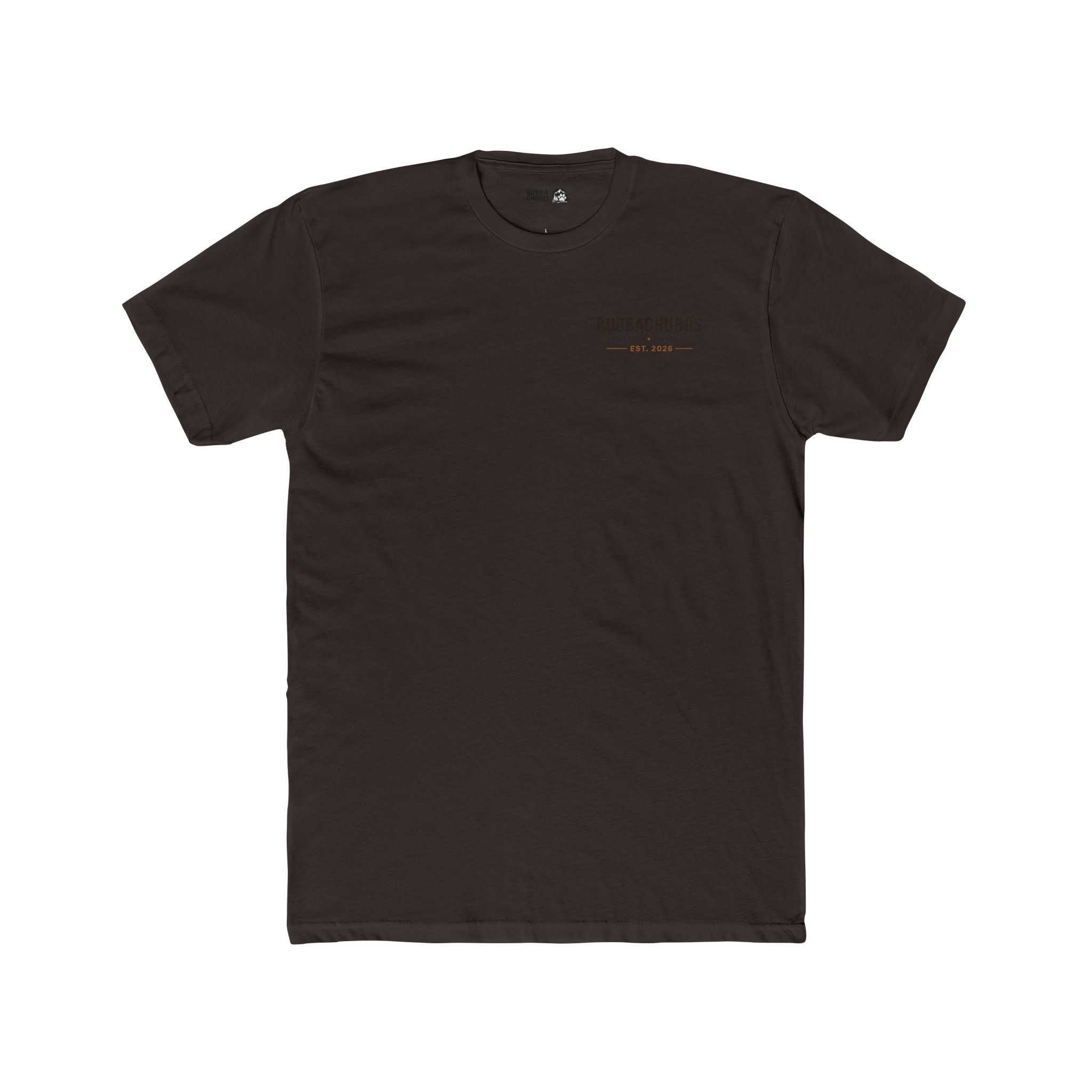 BubbaChubbs Minimal Logo Tee — Classic White Cotton Crew - BubbaChubbs Brand