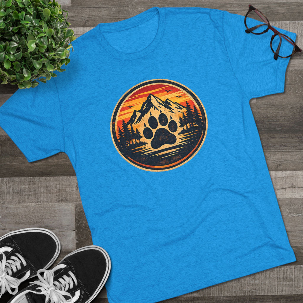 BubbaChubbs Mountains Paw — Adventure Outdoor Crew Shirt - BubbaChubbs Brand