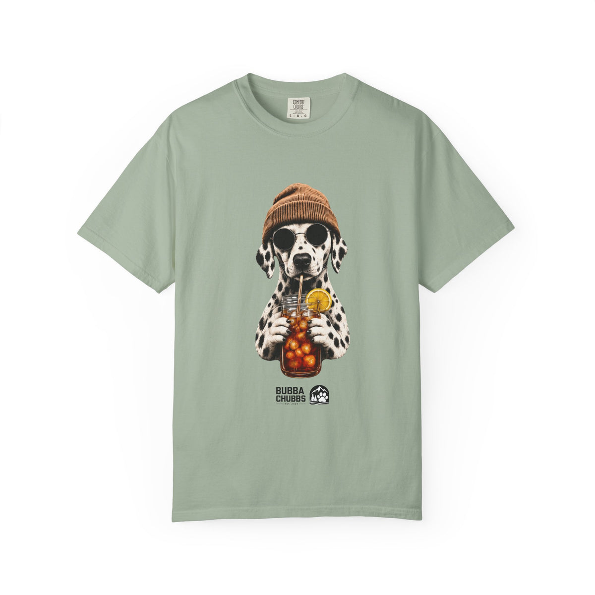 Dalmatian With Bubble Tea T-Shirt — Cute Dog Bubble Tea Graphic Tee - BubbaChubbs Brand