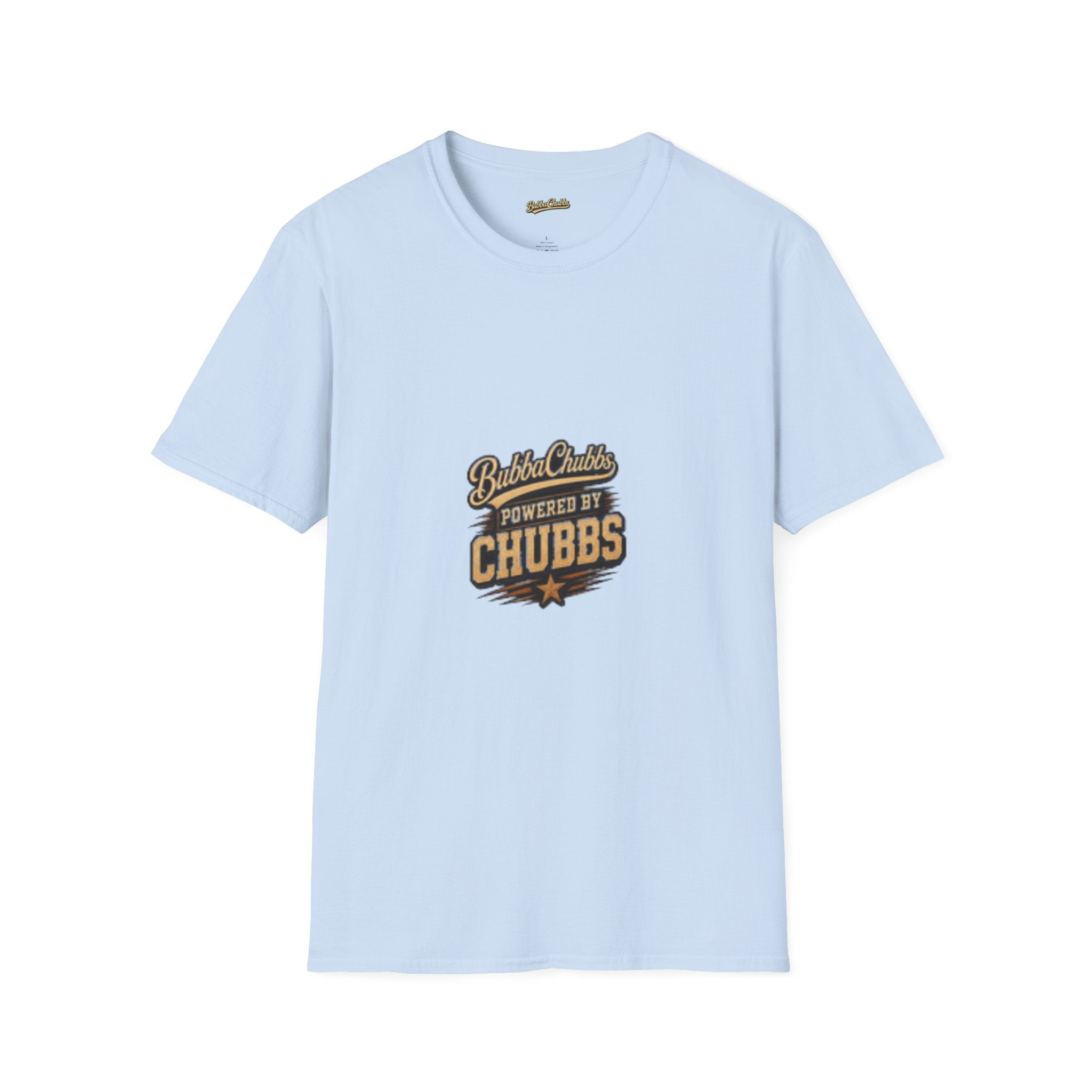 Powered by Chubbs Built Graphic Tee | BubbaChubbs T-Shirt