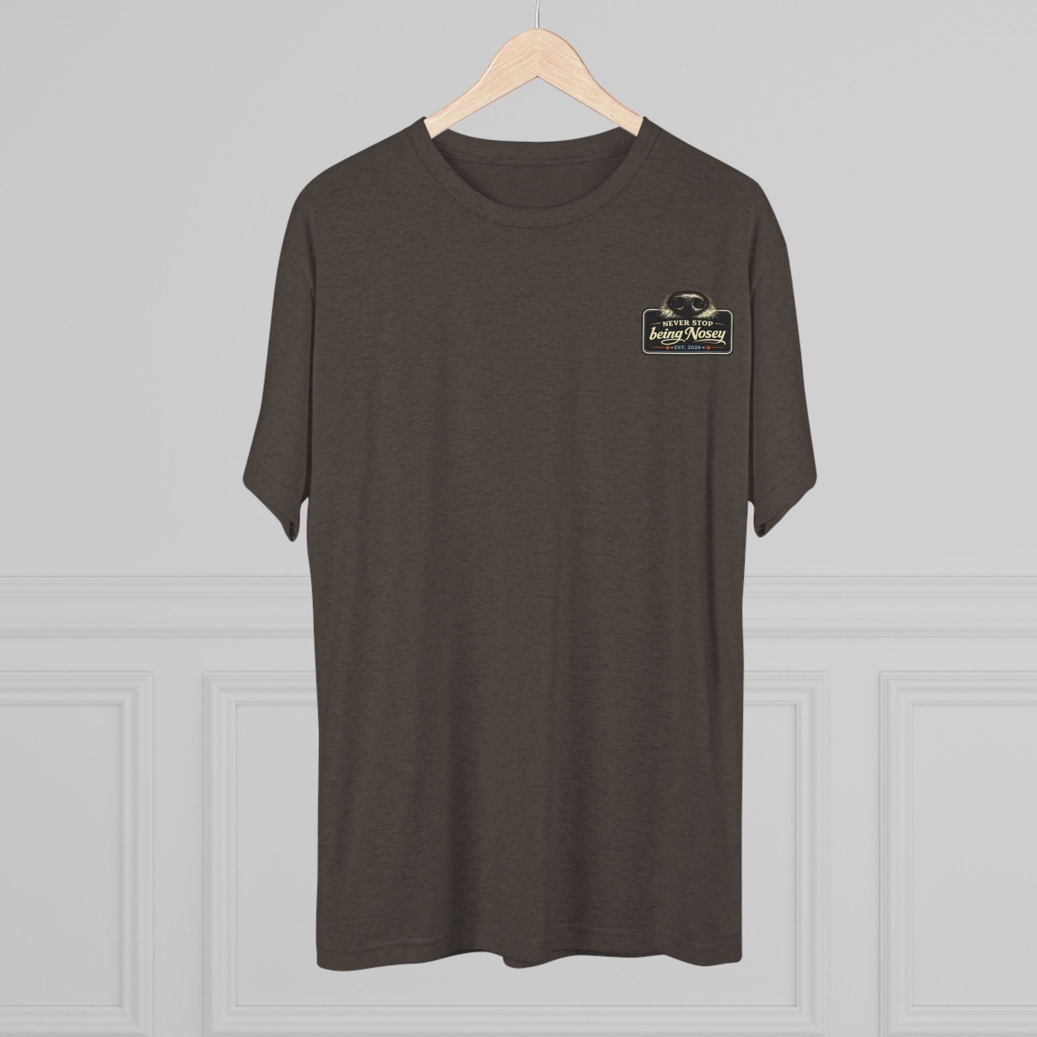 BubbaChubbs Never Being Nosey Minimalist Logo Tee — Adventure Outdoor Crew Shirt - BubbaChubbs Brand