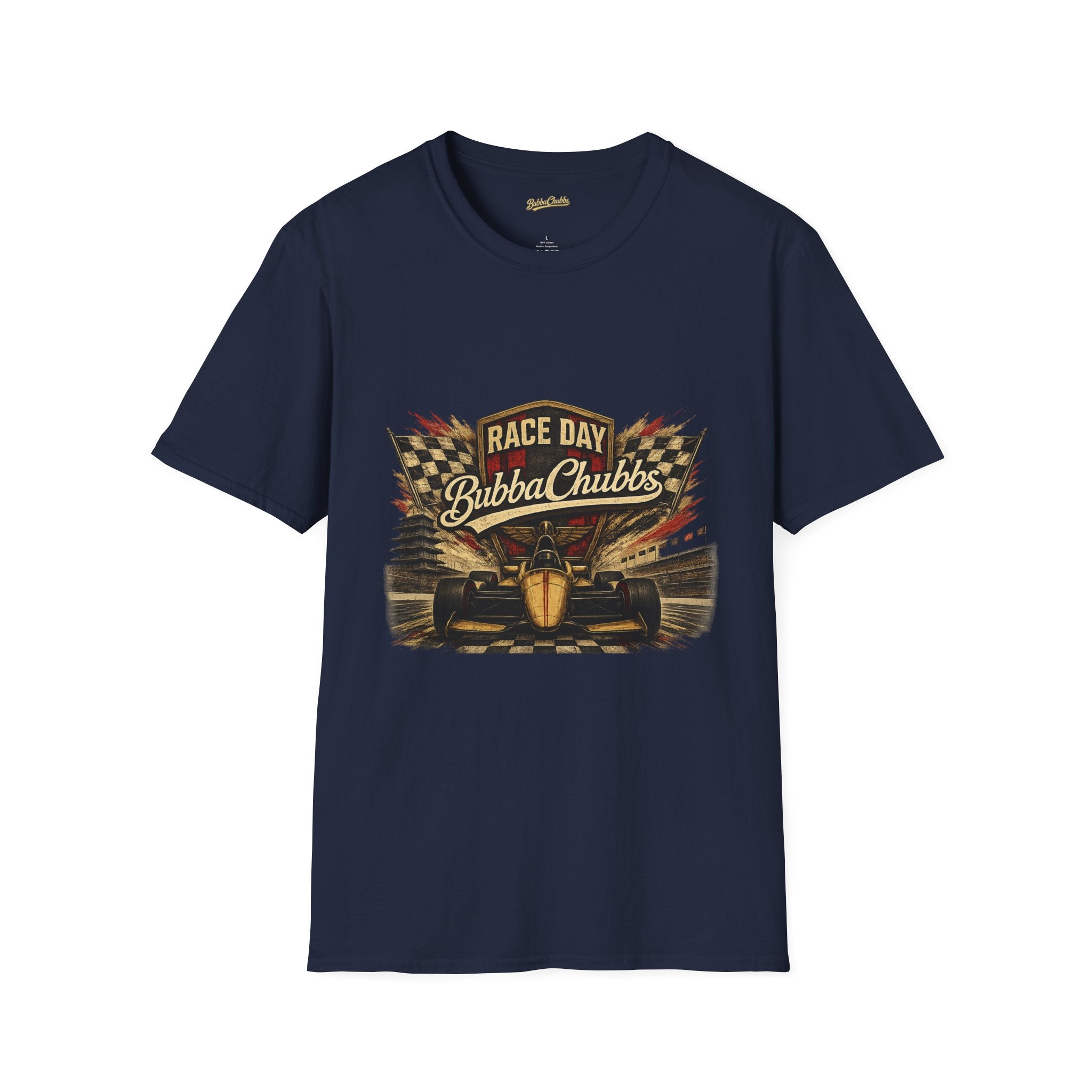 BubbaChubbs Race Day Front Graphic Tee Printify
