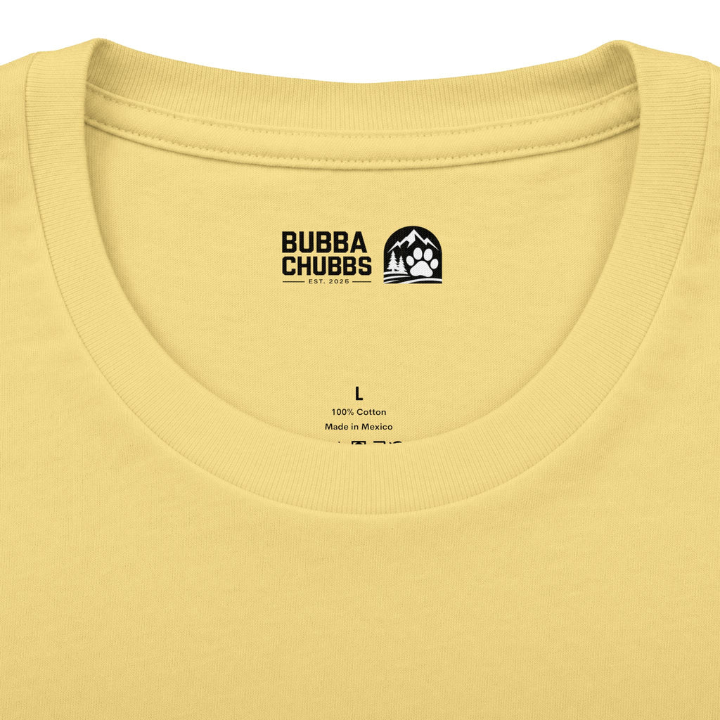 BubbaChubbs Minimal Logo Tee — Classic White Cotton Crew - BubbaChubbs Brand