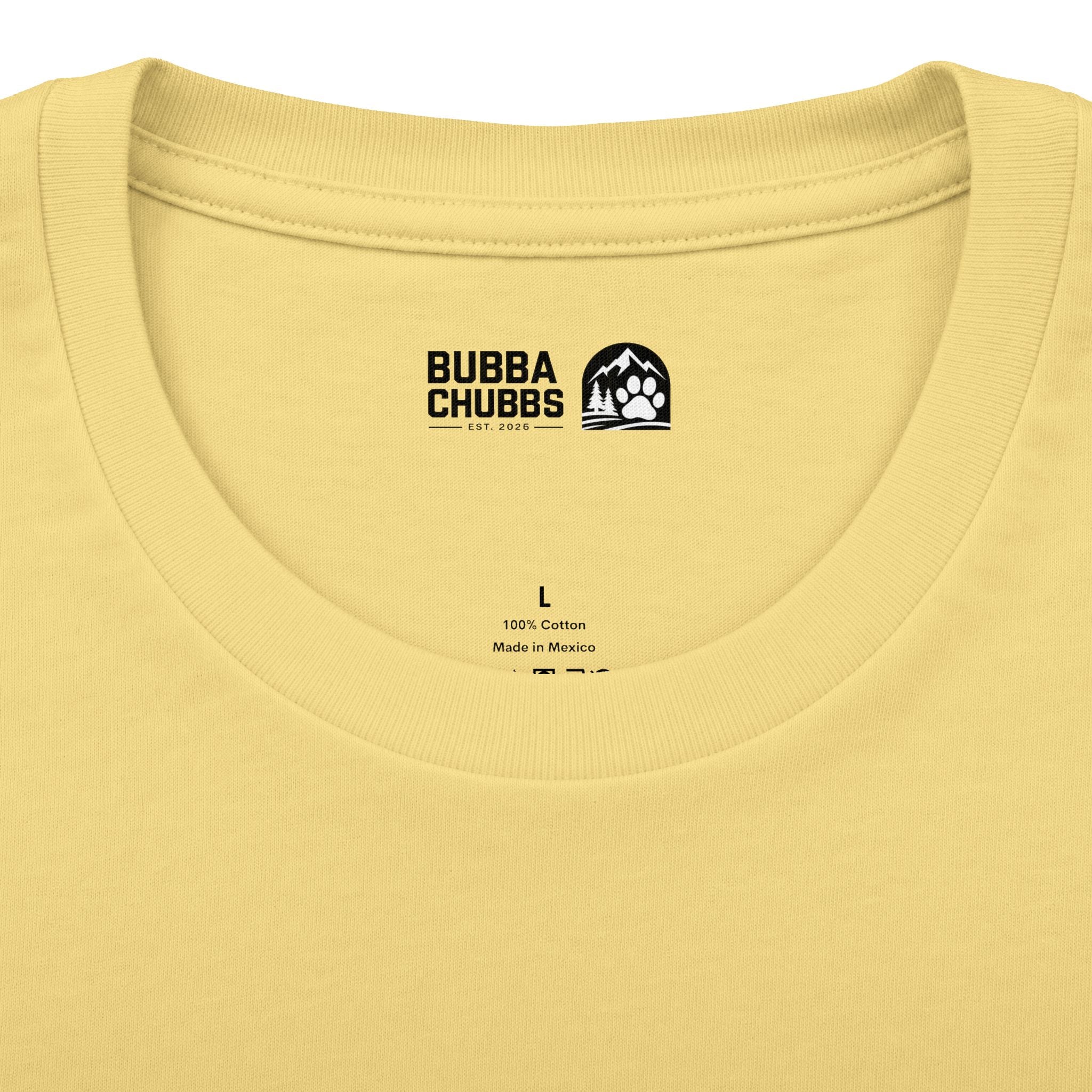 BubbaChubbs Minimal Logo Tee — Classic White Cotton Crew - BubbaChubbs Brand