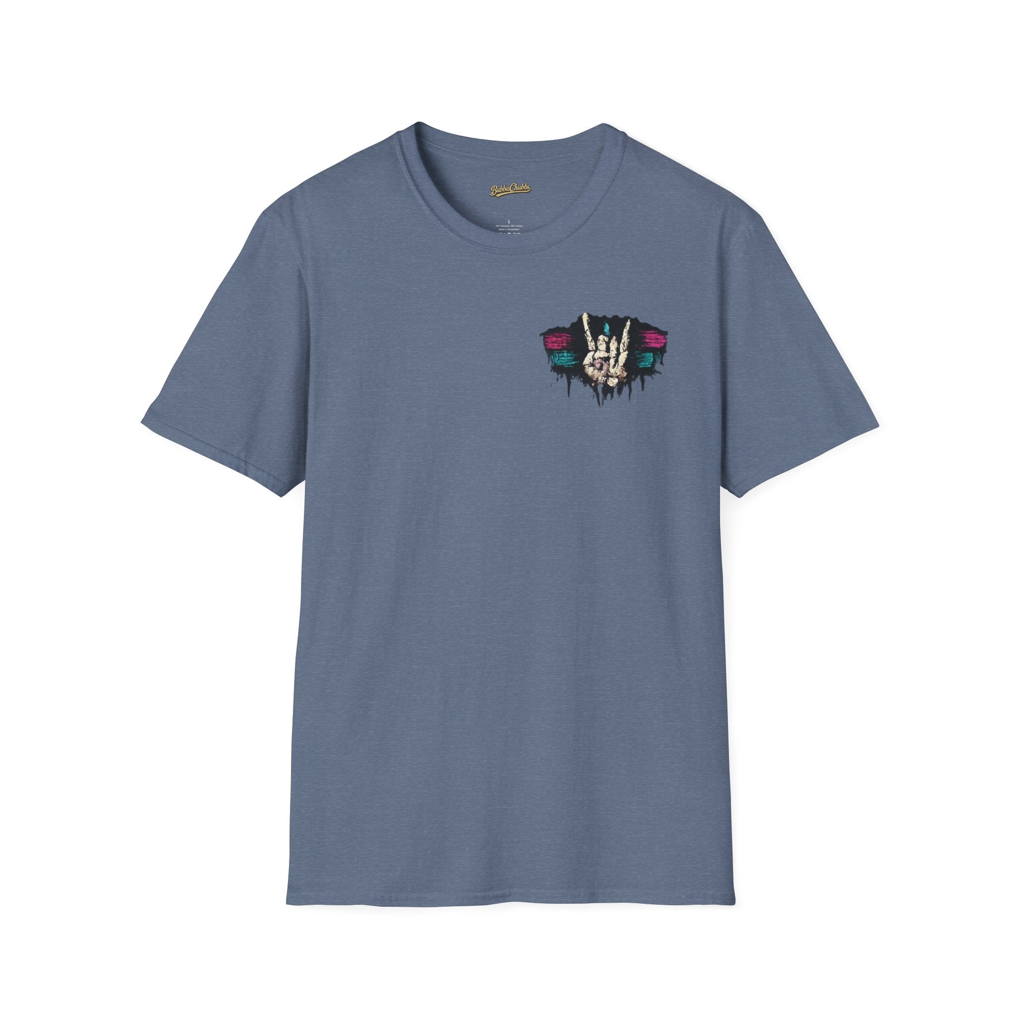 BubbaChubbs Skull Fingers Peace Tee - BubbaChubbs Brand