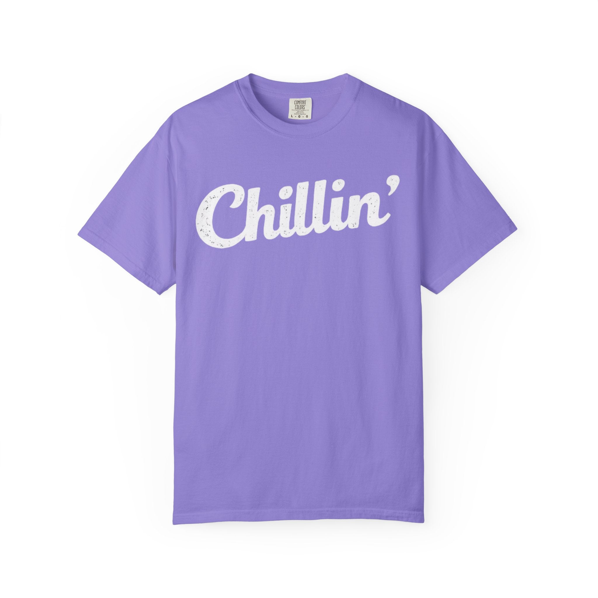 BubbaChubbs Chillin’ White Lettering Tee - BubbaChubbs Brand