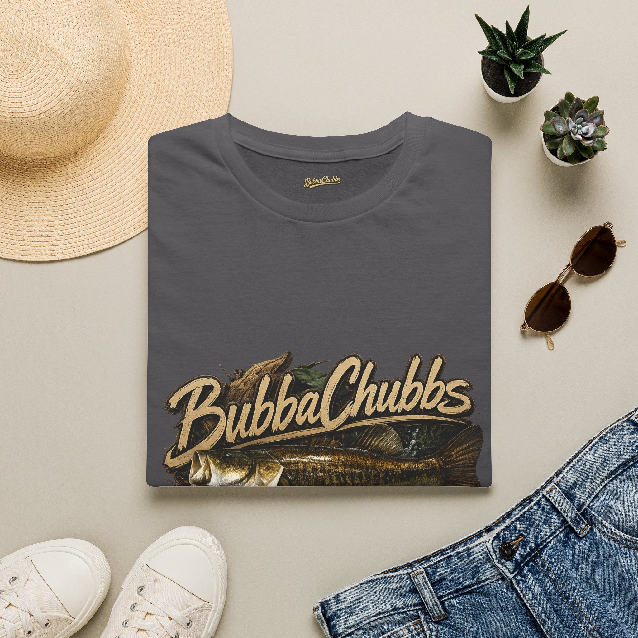 BubbaChubbs Gone Fishing Graphic Tee Printify