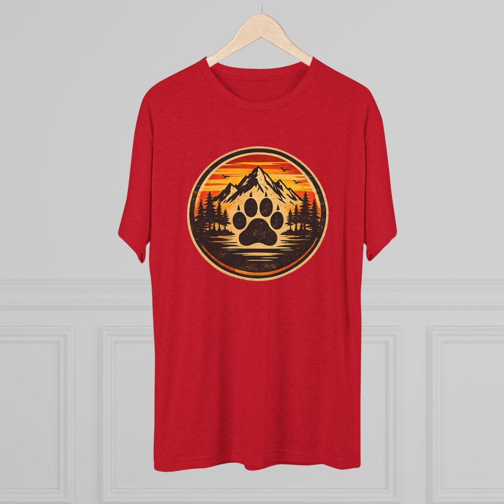 BubbaChubbs Mountains Paw — Adventure Outdoor Crew Shirt - BubbaChubbs Brand