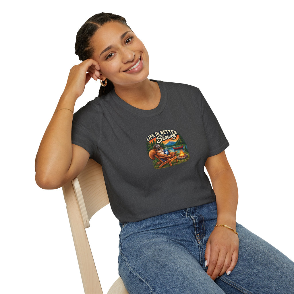 Life Is Better Slower Campfire T-Shirt