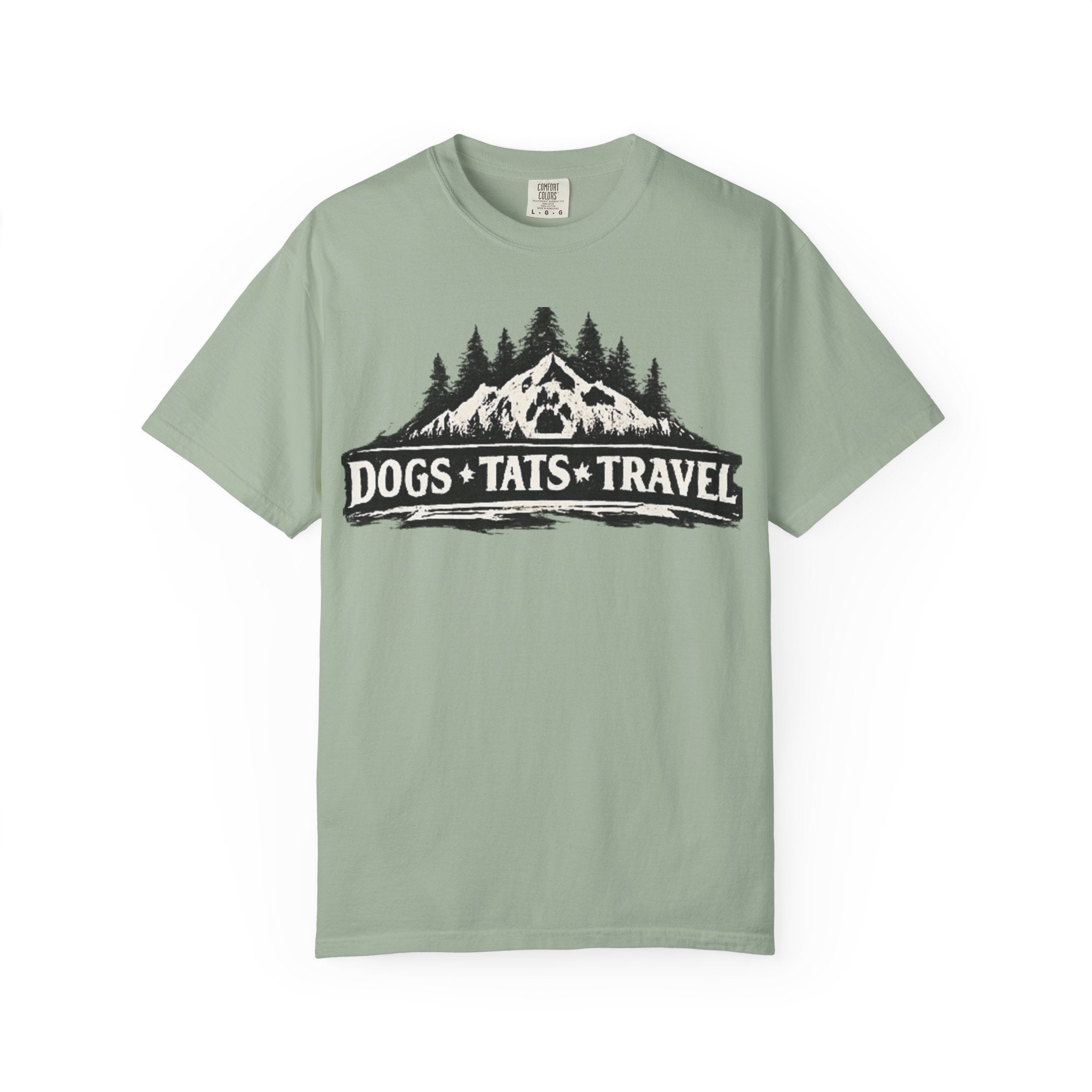 BubbaChubbs Dogs Tats Travel Mountain Tee - BubbaChubbs Brand