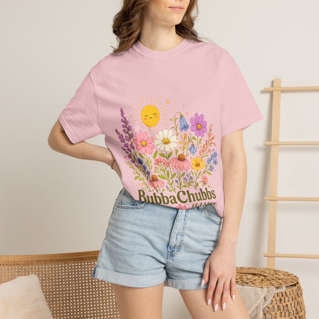 BubbaChubbs Sun Floral Style Tee Printify