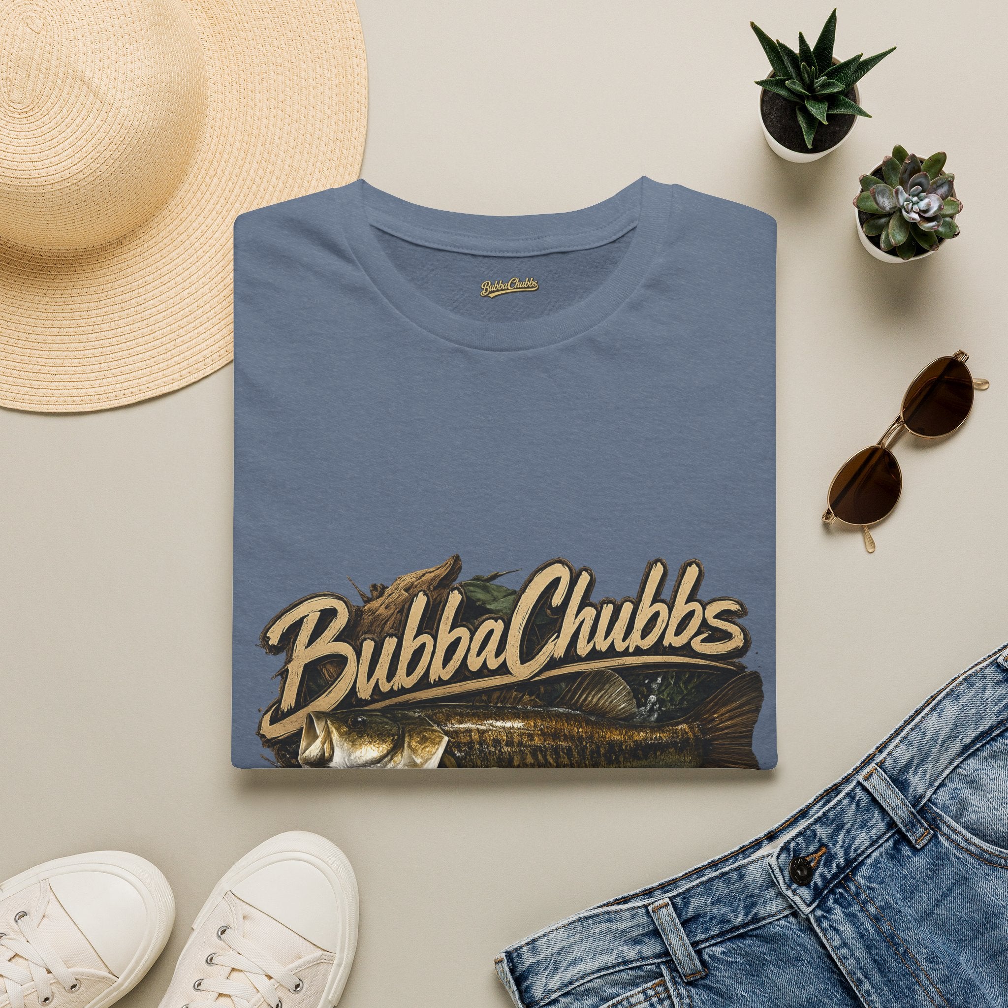 BubbaChubbs Gone Fishing Graphic Tee Printify