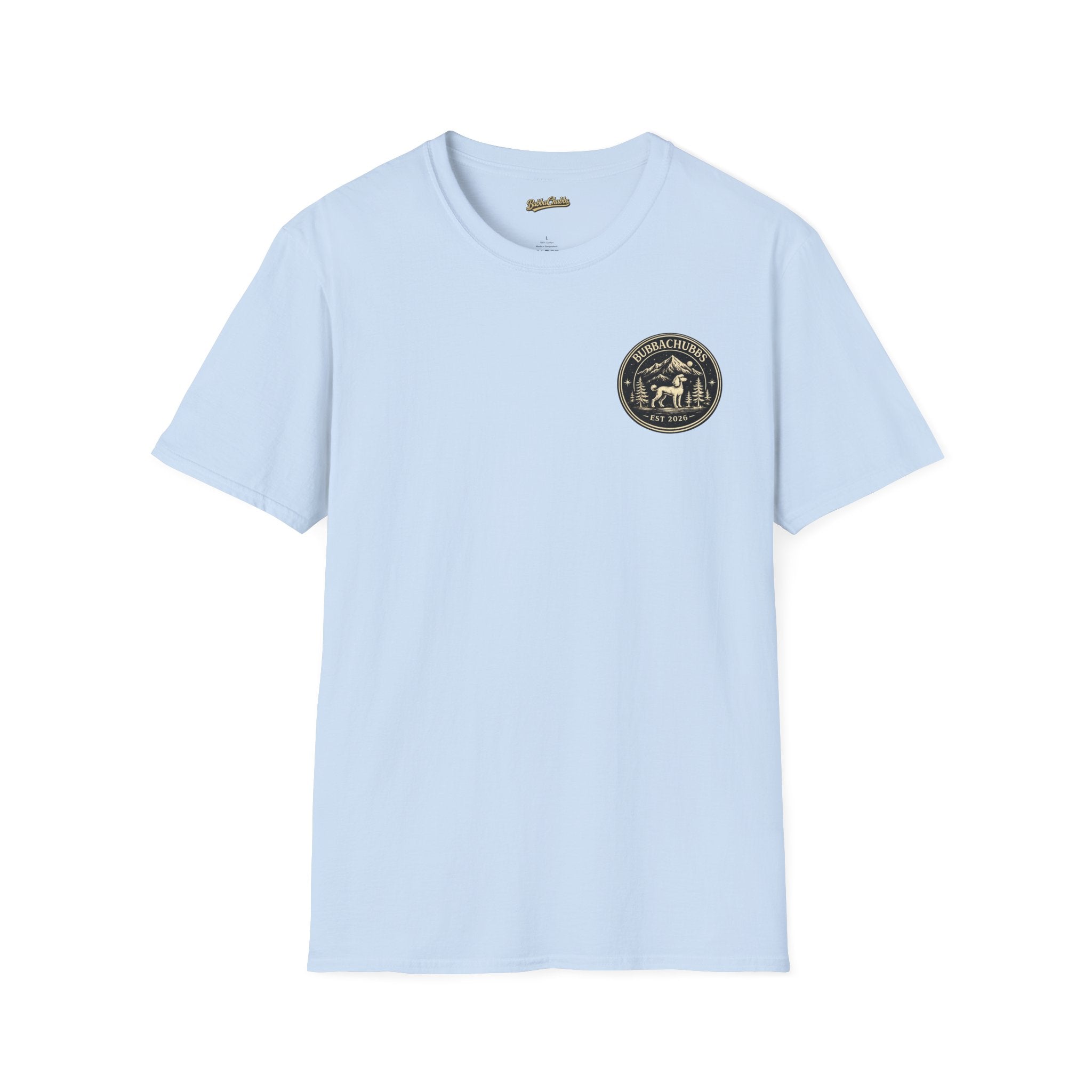 BubbaChubbs Himself Chest Full Small Logo Short-Sleeve Tee - BubbaChubbs Brand