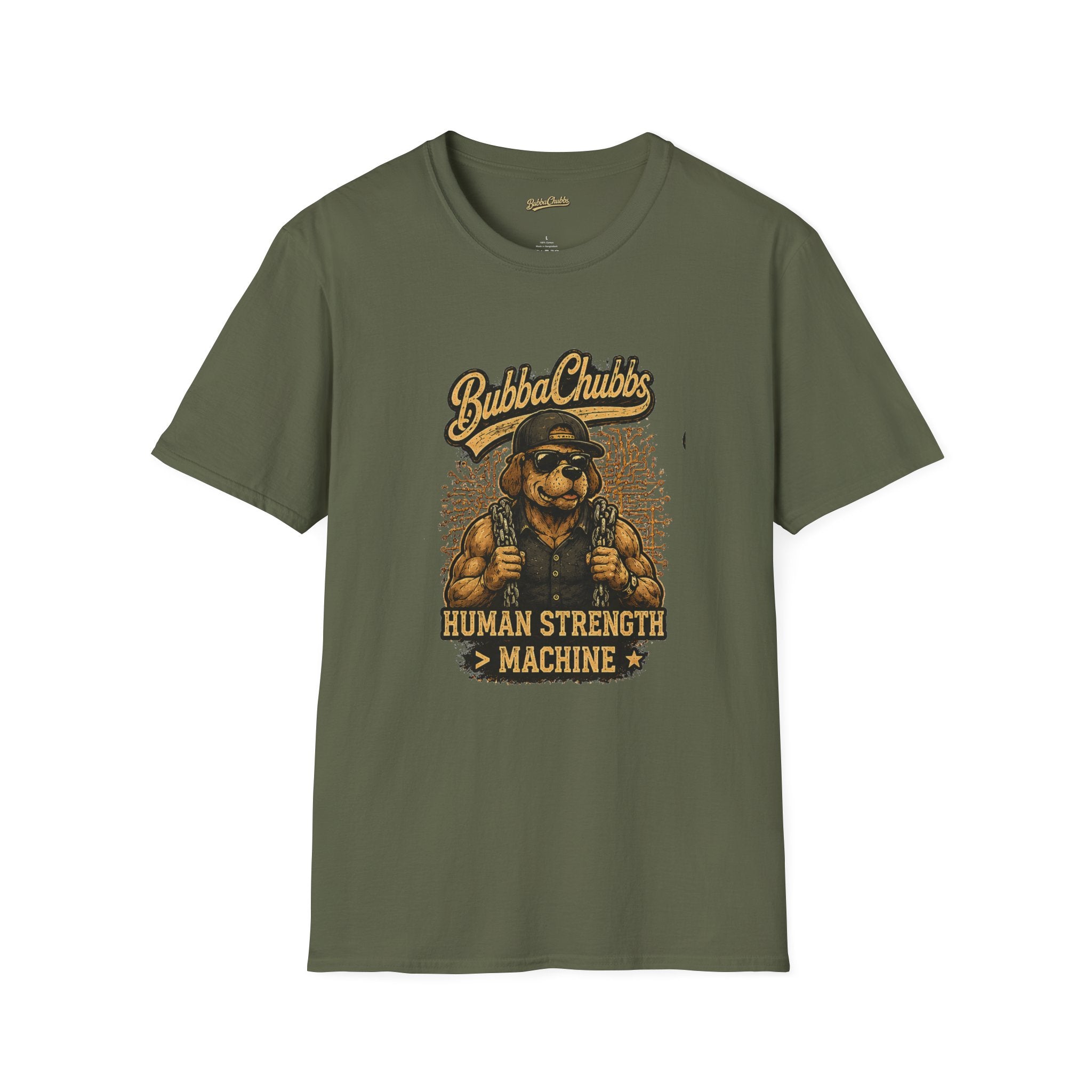 Human Strength Graphic Tee | BubbaChubbs Motivational T-Shirt