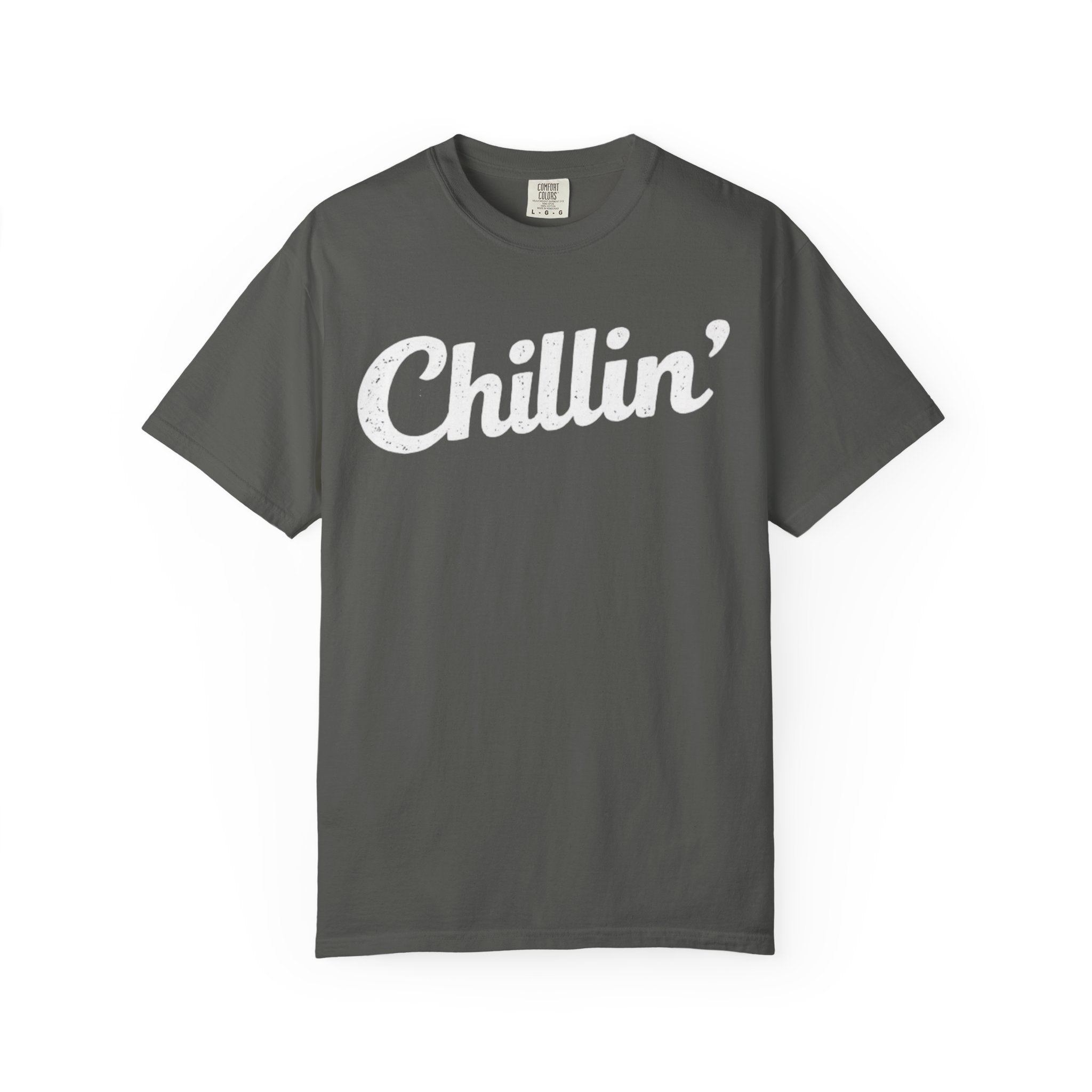 BubbaChubbs Chillin’ White Lettering Tee - BubbaChubbs Brand