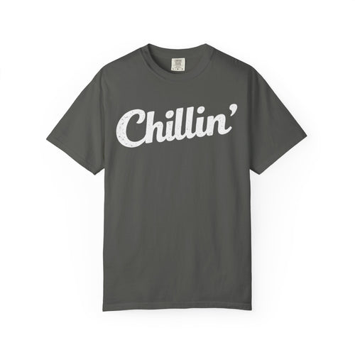 BubbaChubbs Chillin’ White Lettering Tee - BubbaChubbs Brand