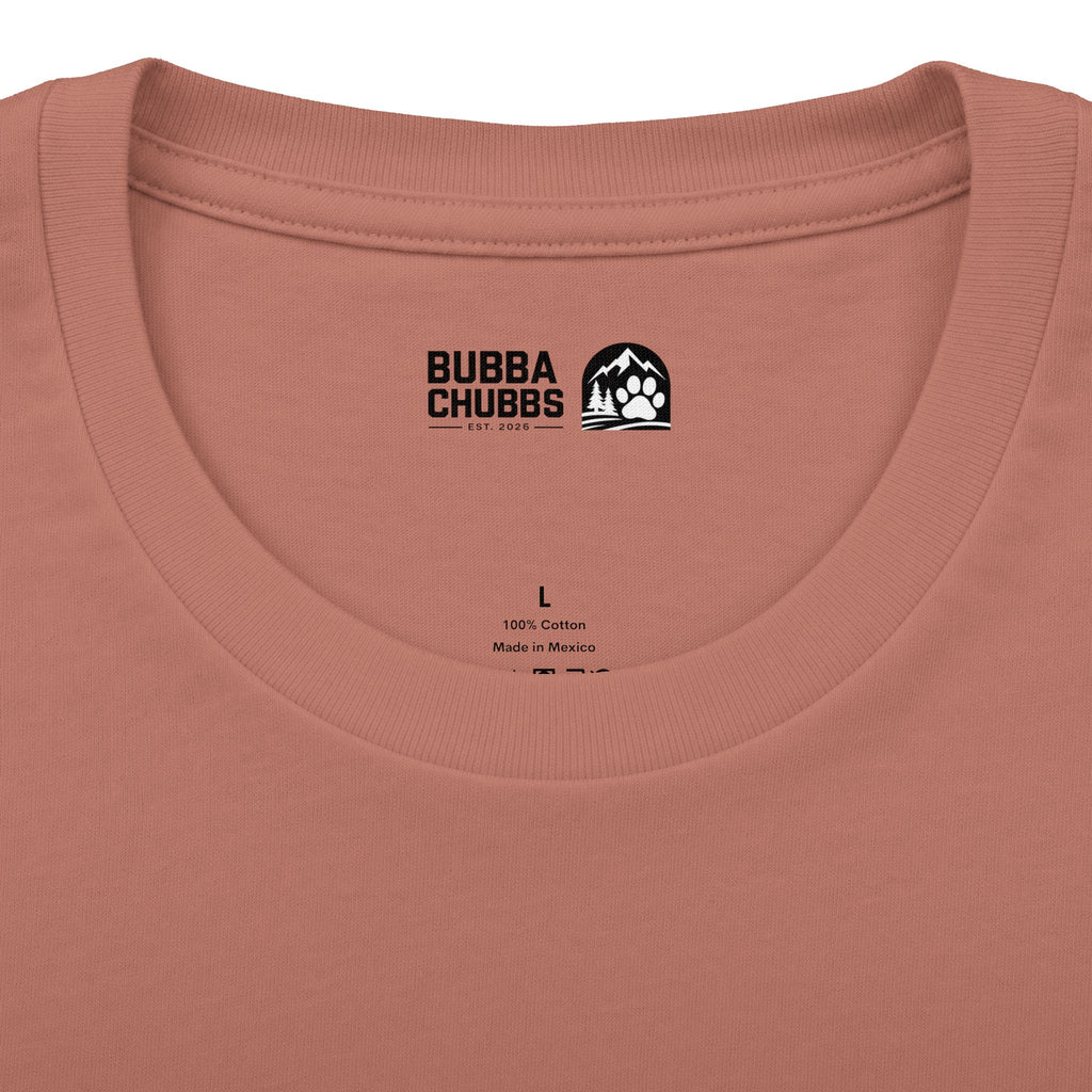 BubbaChubbs Minimal Logo Tee — Classic White Cotton Crew - BubbaChubbs Brand