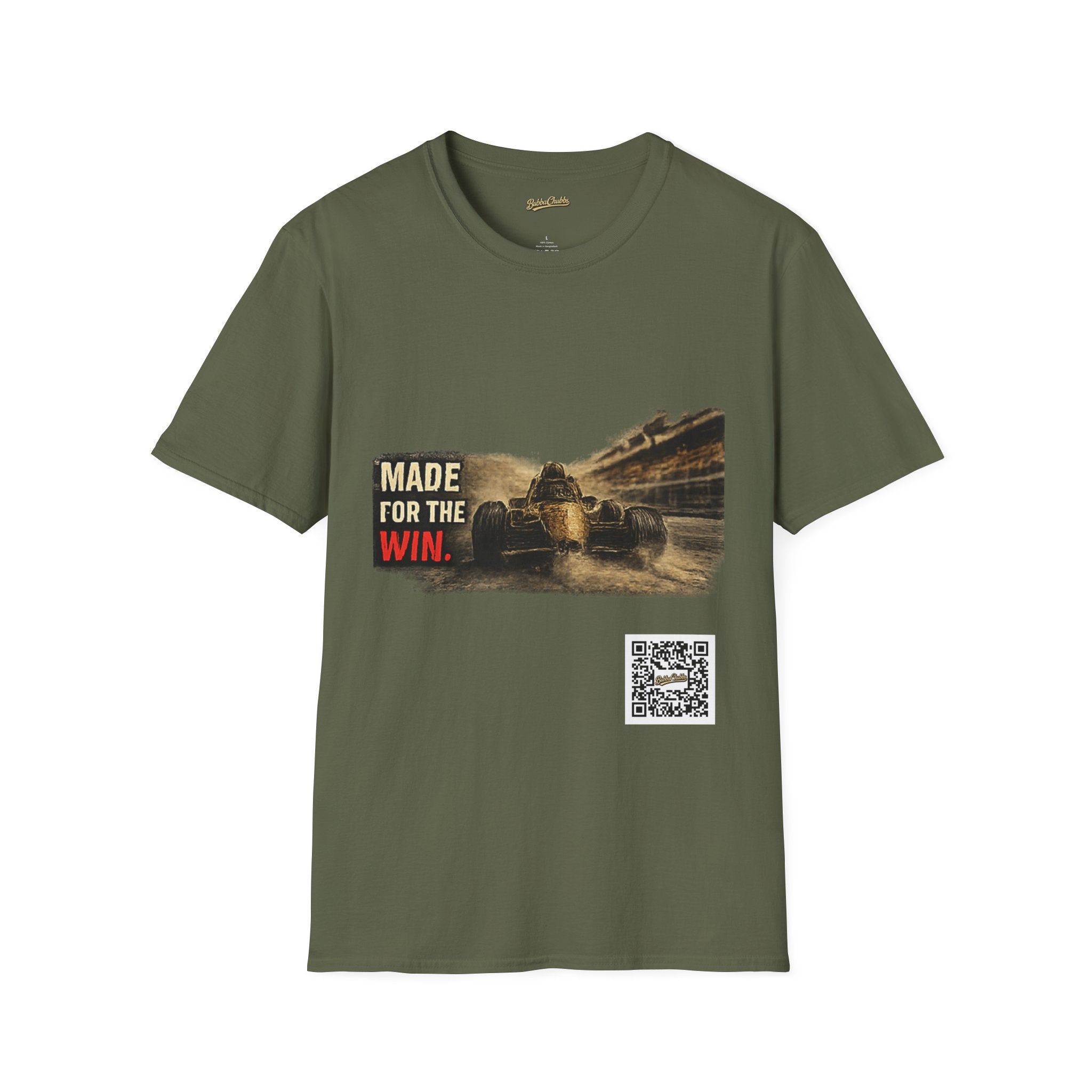 BubbaChubbs Race Day Made for it Front Graphic Tee Printify